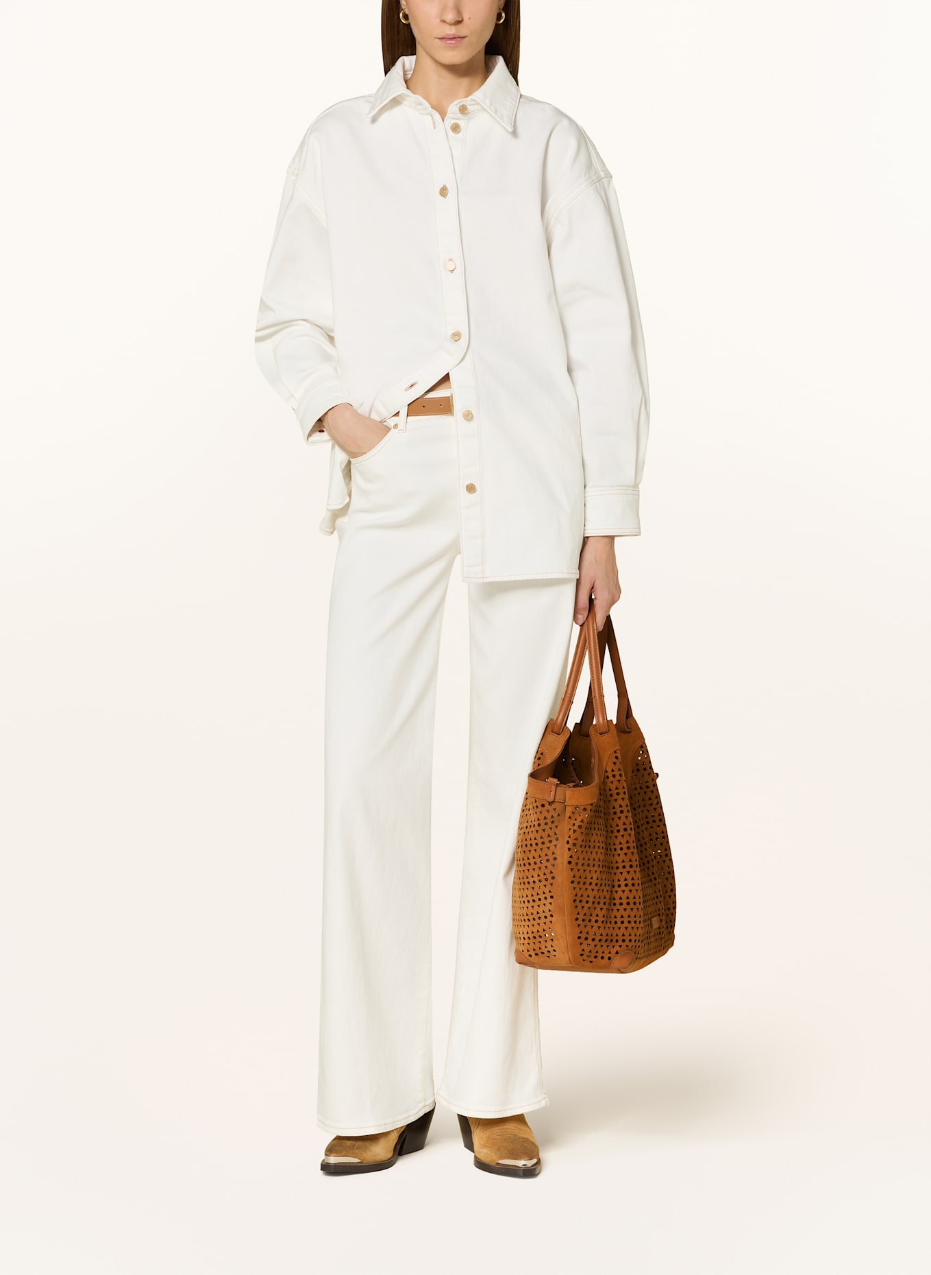 GIANNI CHIARINI Kabelka přes rameno DUA XL s pouzdrem: KOŇAKOVÁ