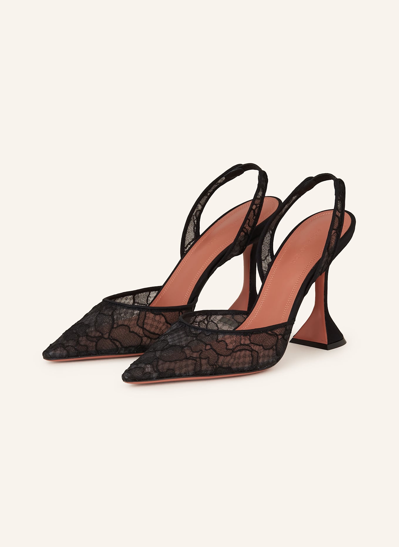 Amina muaddi holli metallic slingback pumps outlet