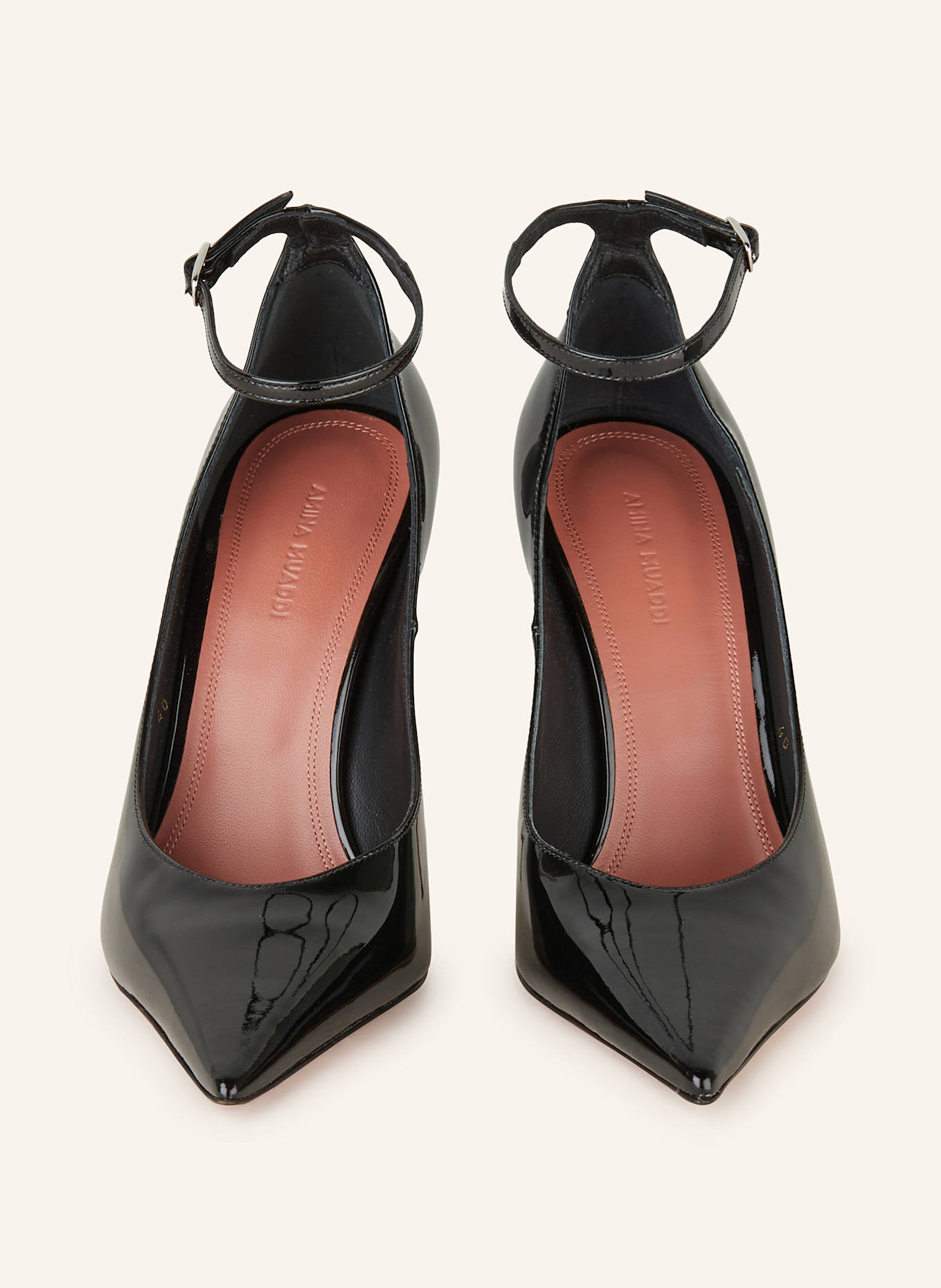AMINA MUADDI Slingback pumps: BLACK