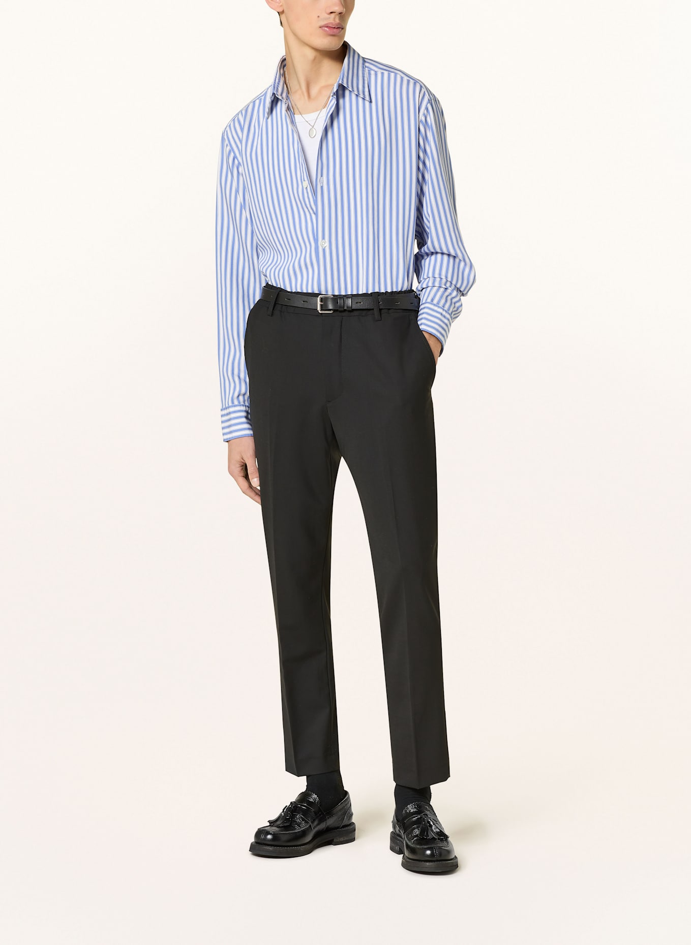 NN.07 Košile FREDDY Comfort Fit: TMAVĚ MODRÁ / BÍLÁ