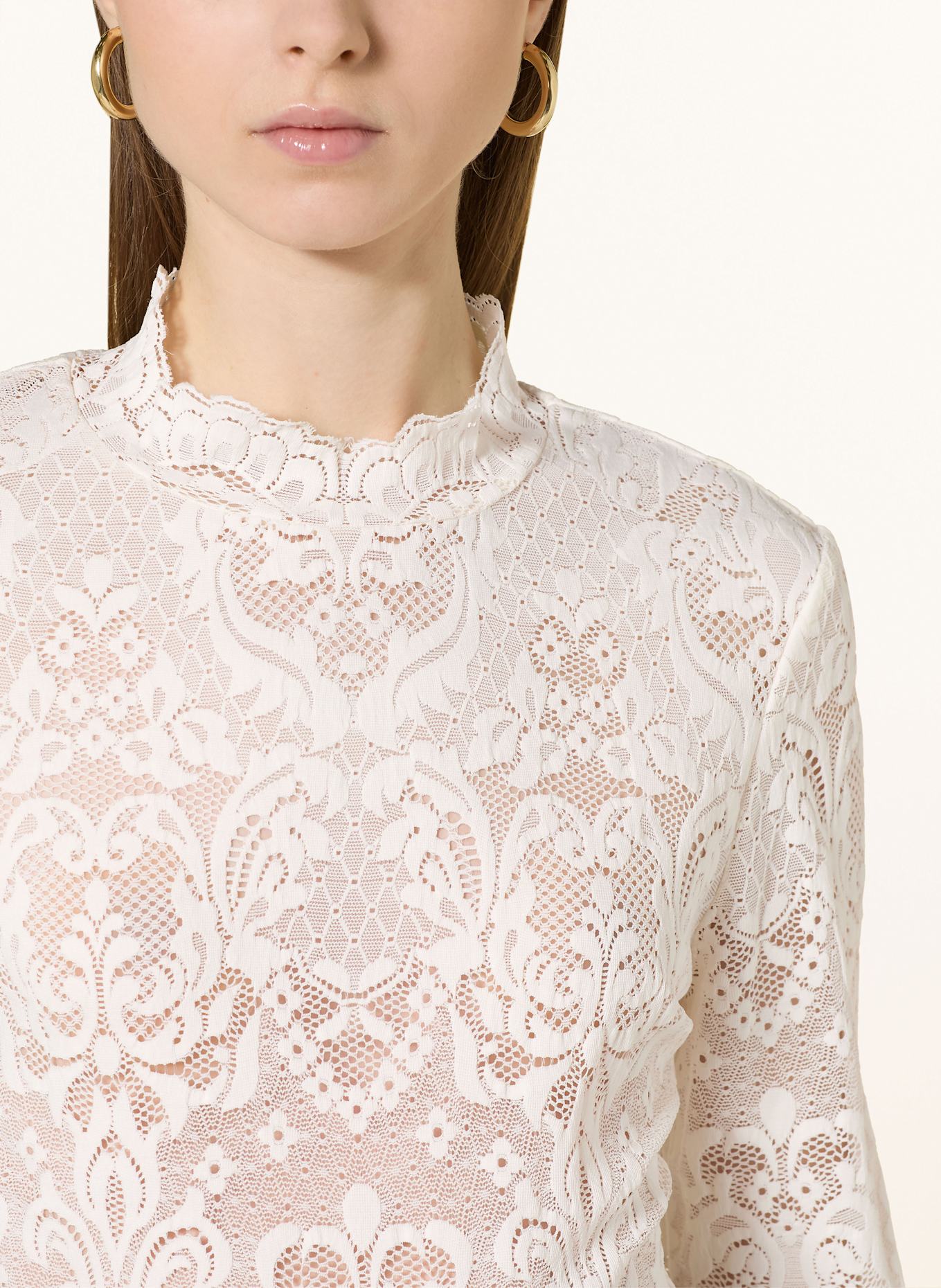 oui Halenka z krajky: BÍLÁ