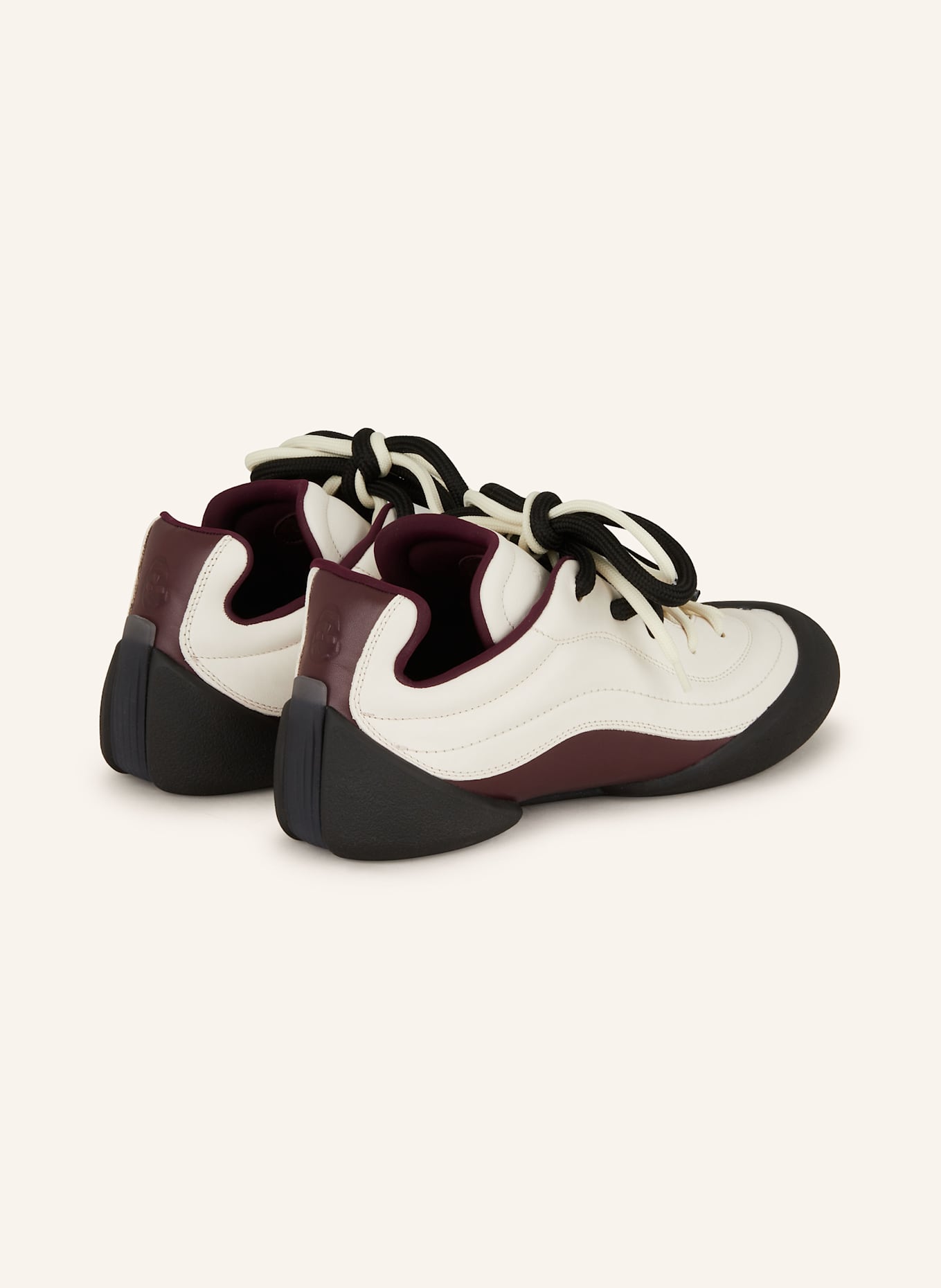 McQUEEN Sneaker: WEISS/ DUNKELROT
