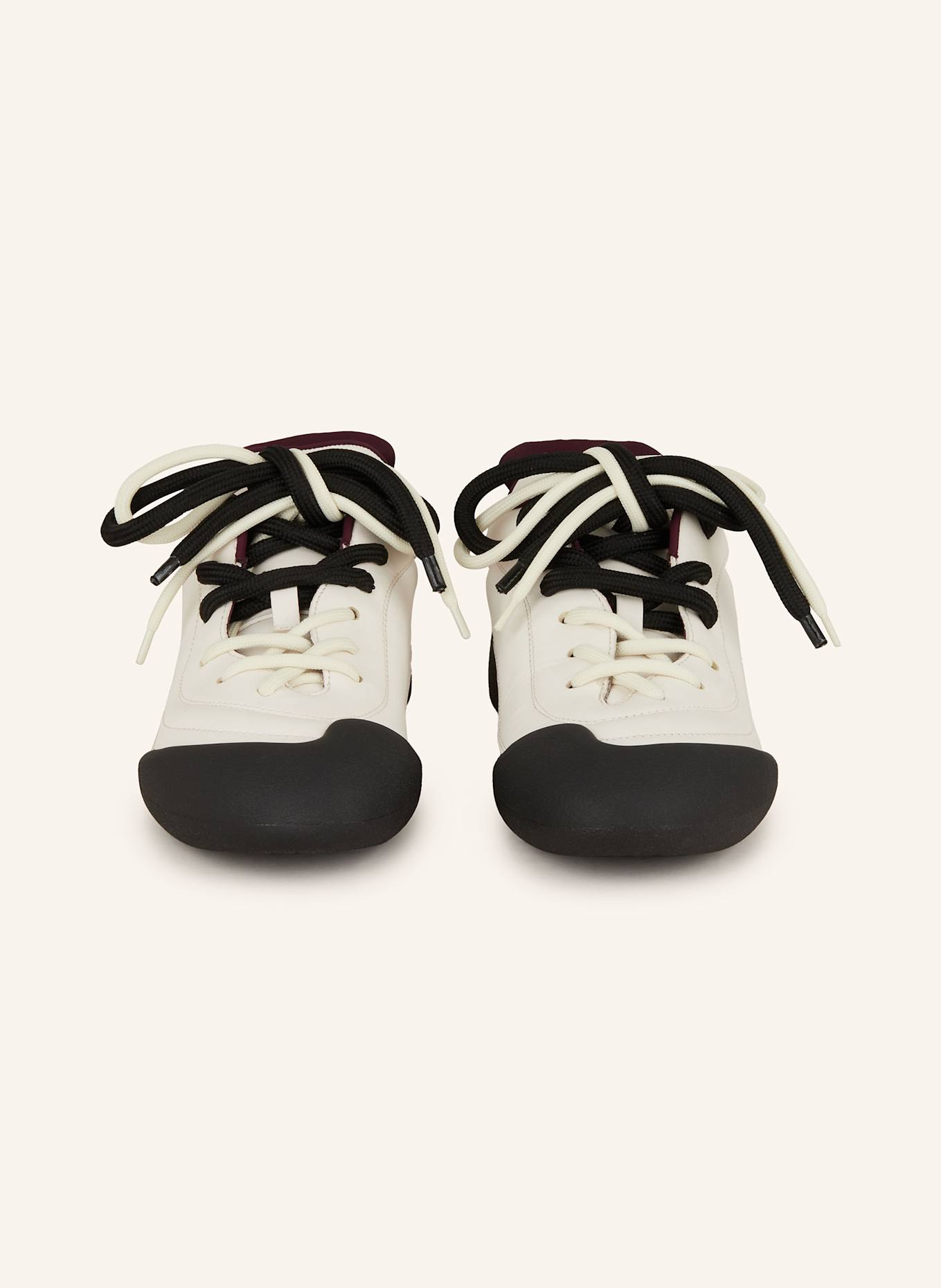 McQUEEN Sneaker: WEISS/ DUNKELROT