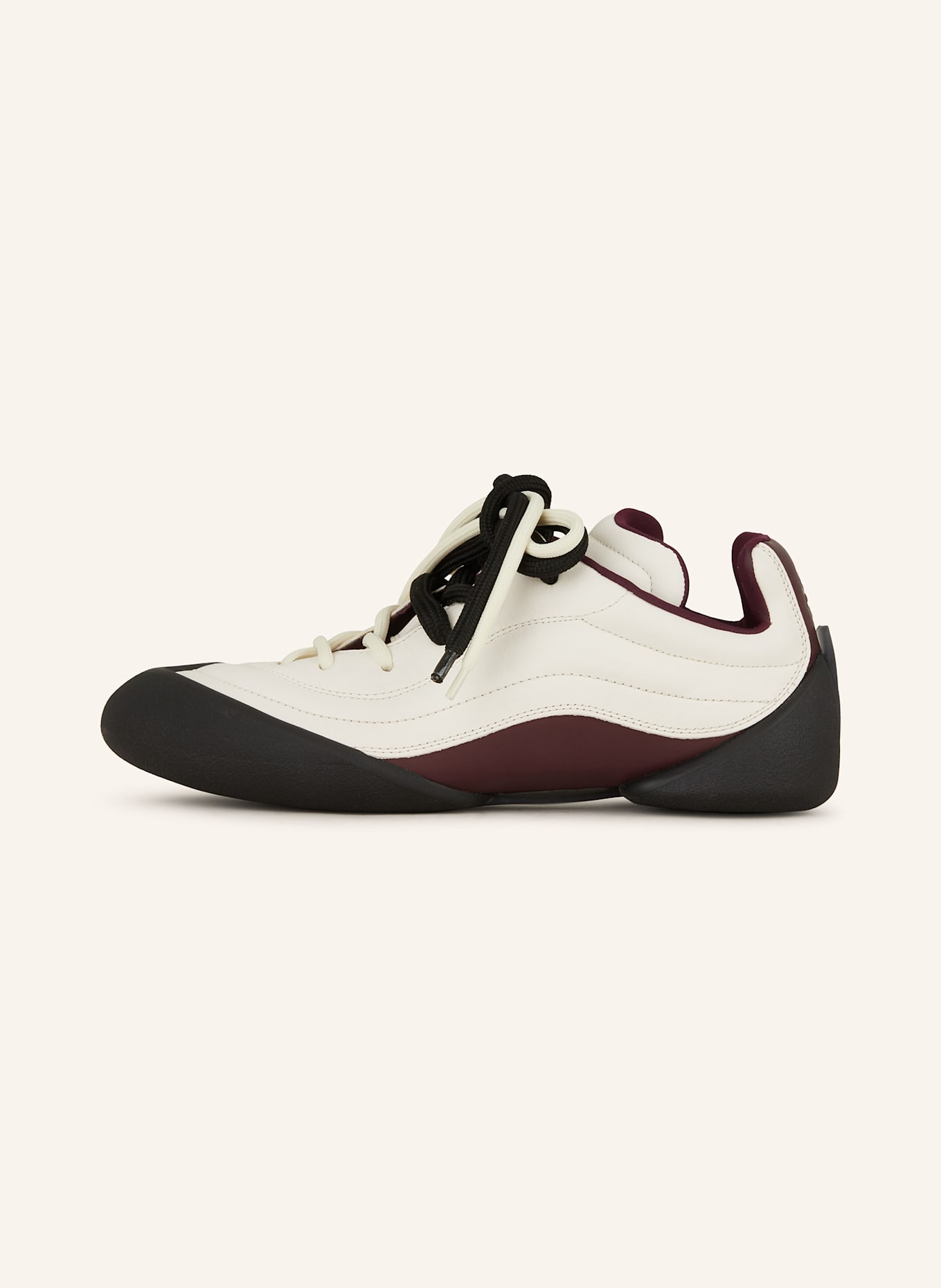 McQUEEN Sneaker: WEISS/ DUNKELROT