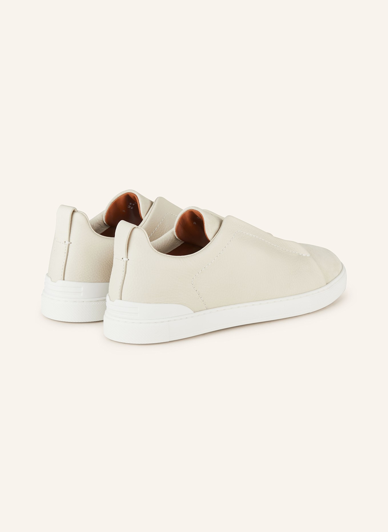 ZEGNA Baskets slip-on TRIPLE STITCH: CRÈME