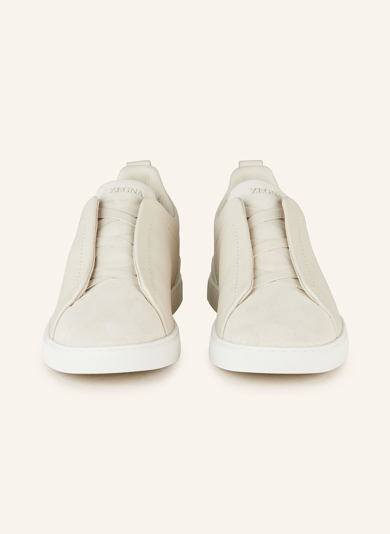 ZEGNA Baskets slip-on TRIPLE STITCH: CRÈME