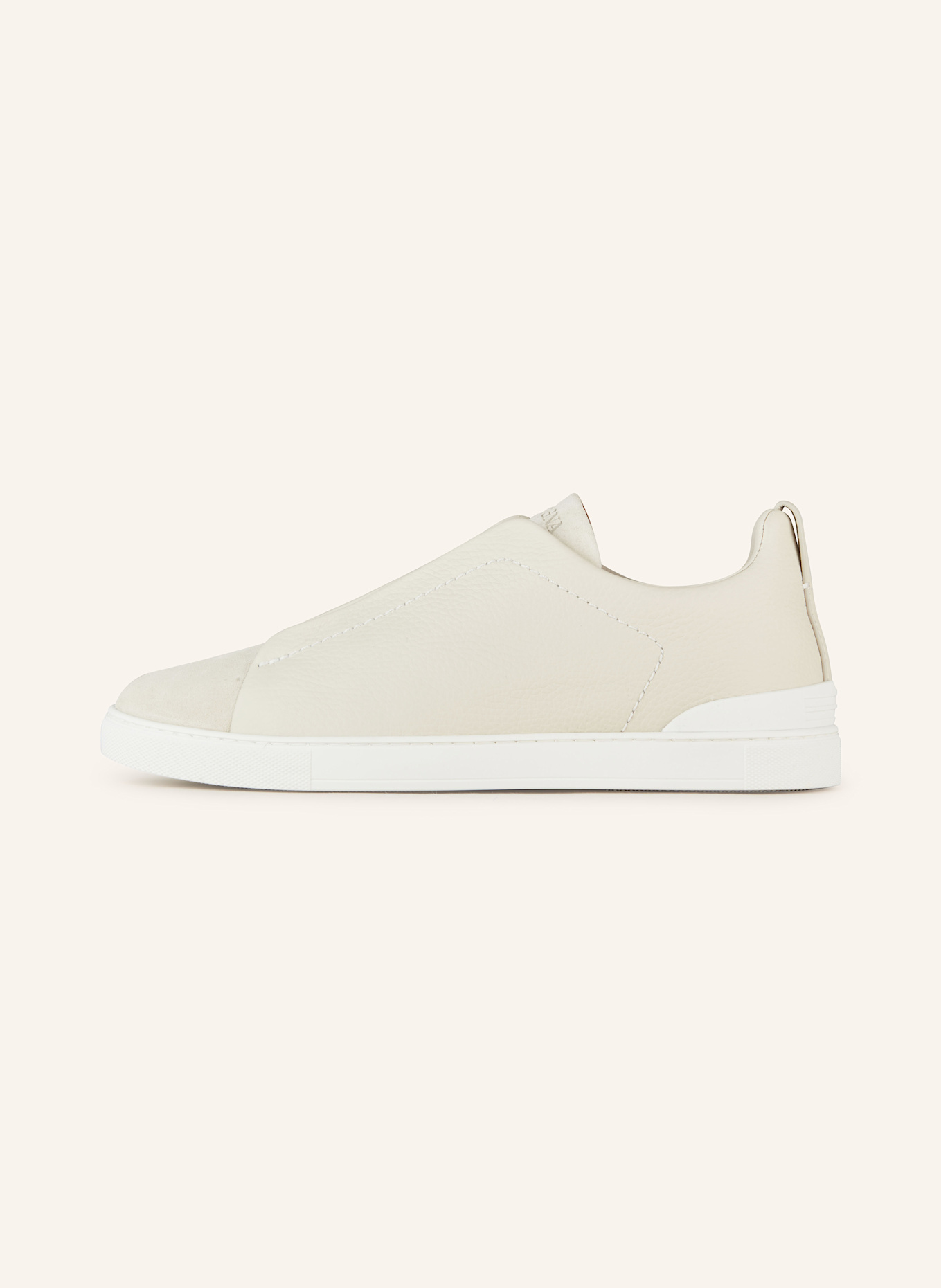 ZEGNA Baskets slip-on TRIPLE STITCH: CRÈME
