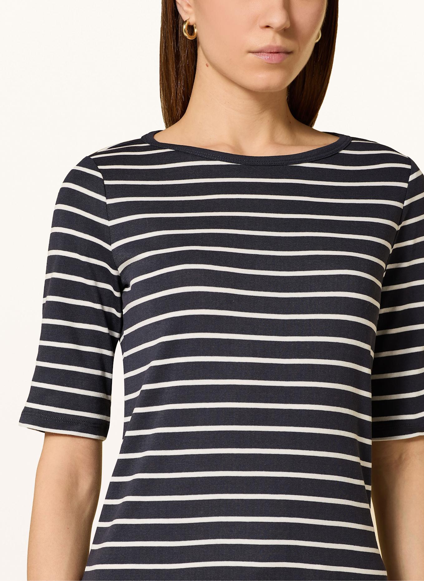 BOGNER Shirt LOUNA mit 3/4-Arm: DUNKELBLAU / WEISS