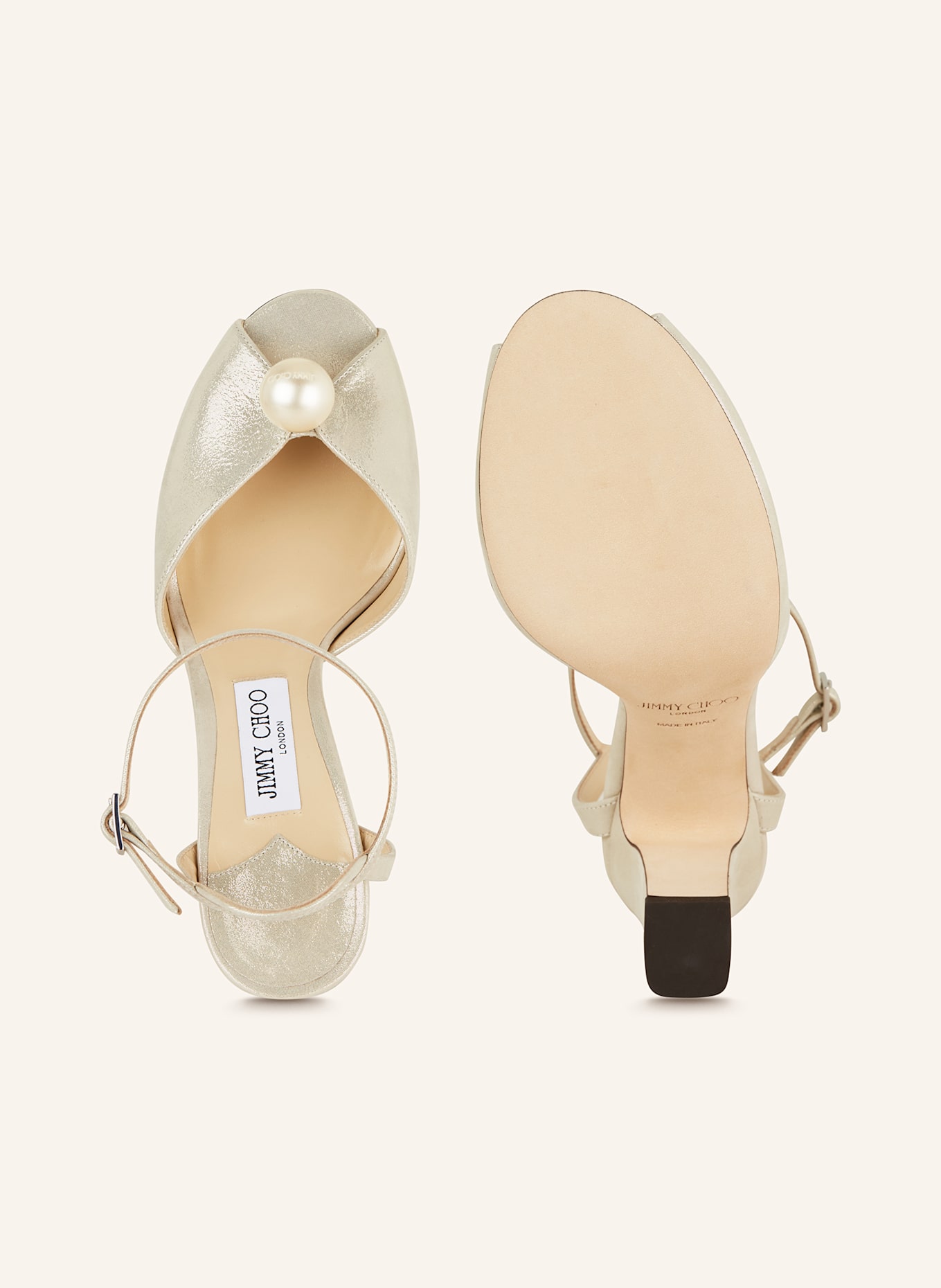JIMMY CHOO Sandals SACARIA 85 in gold