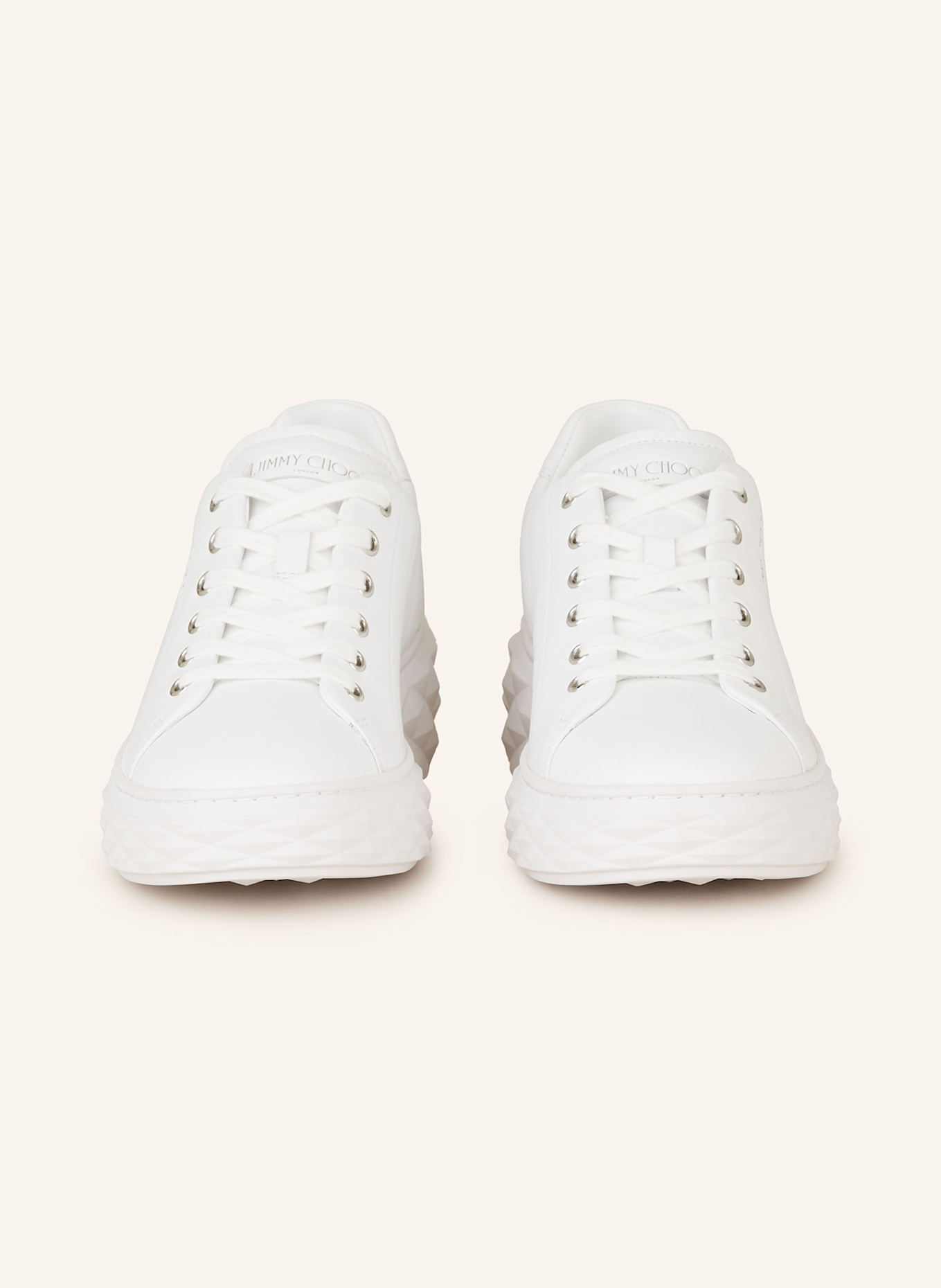 JIMMY CHOO Sneaker DIAMOND LIGHT MAXI: WEISS