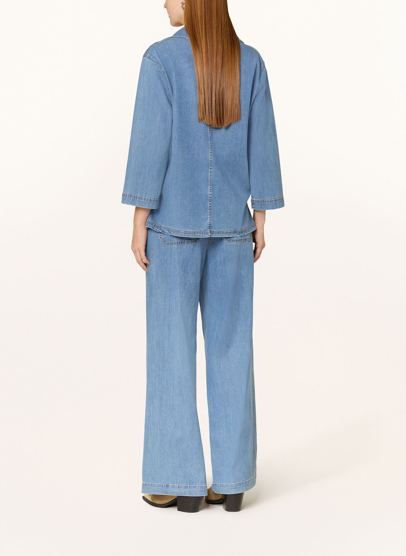 Smith & Soul Marlenehose in Jeansoptik, Farbe: HELLBLAU (Bild 3)