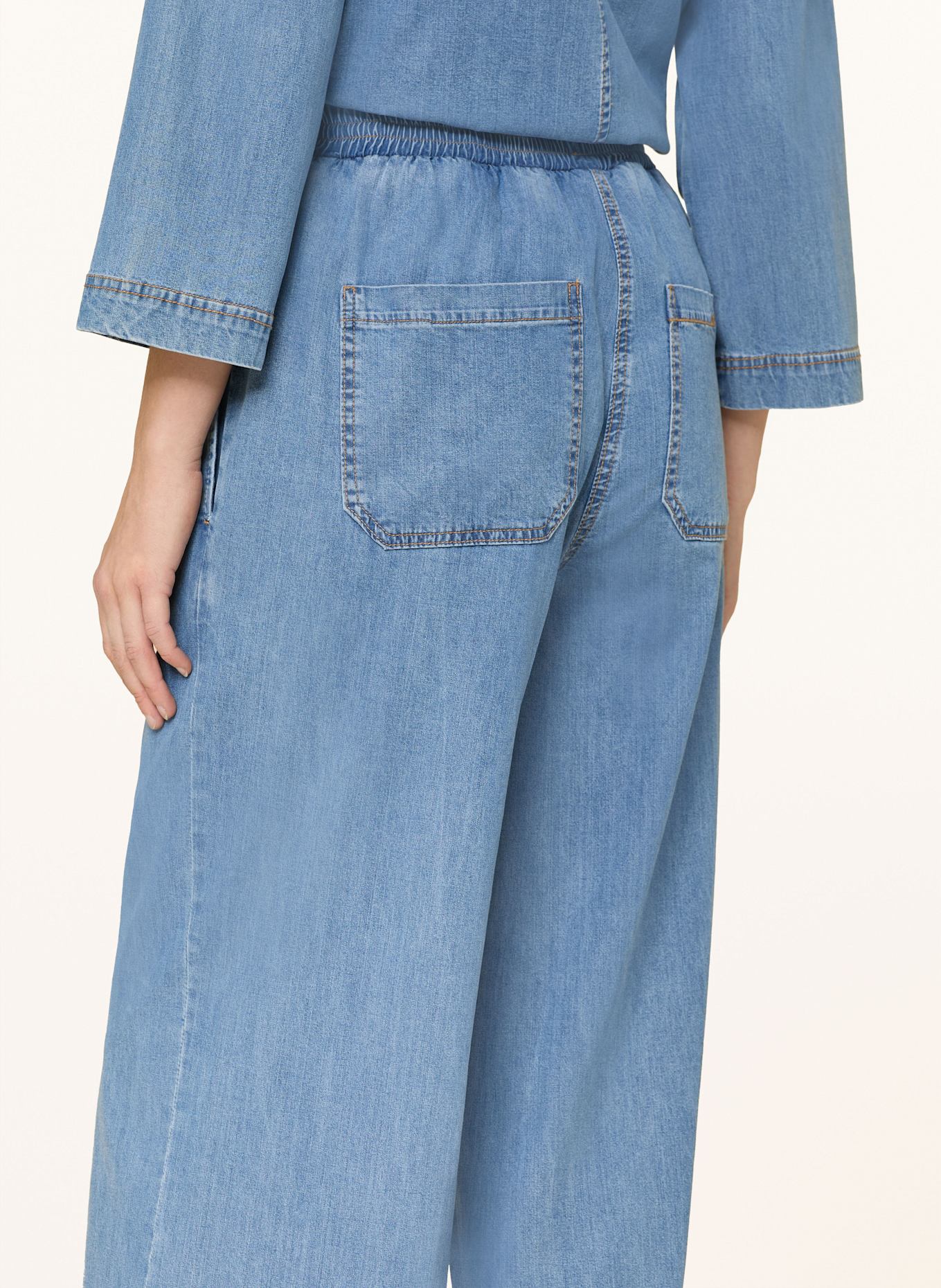 Smith & Soul Marlenehose in Jeansoptik, Farbe: HELLBLAU (Bild 6)