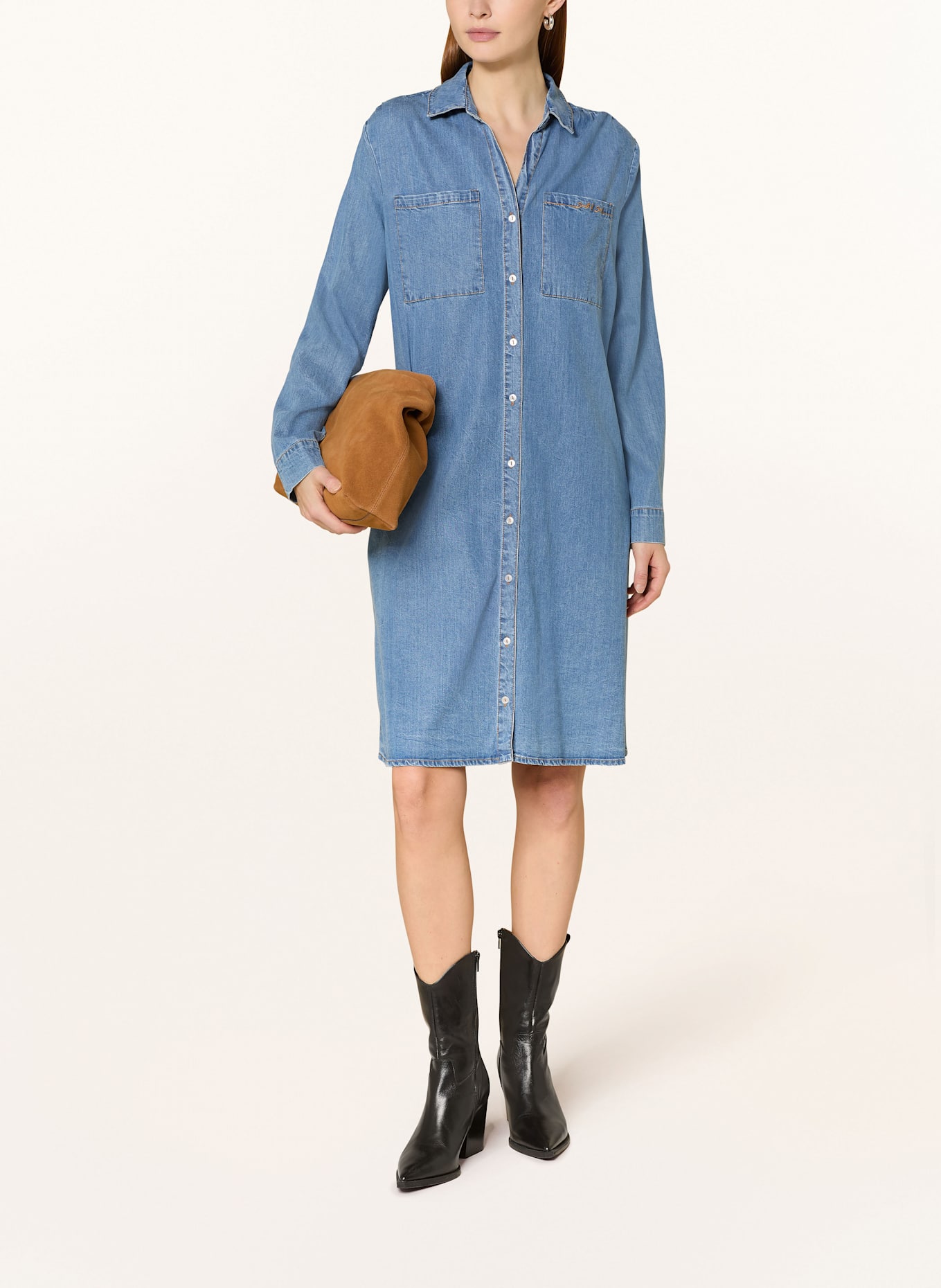 Smith & Soul Hemdblusenkleid in Jeansoptik, Farbe: BLAU (Bild 2)