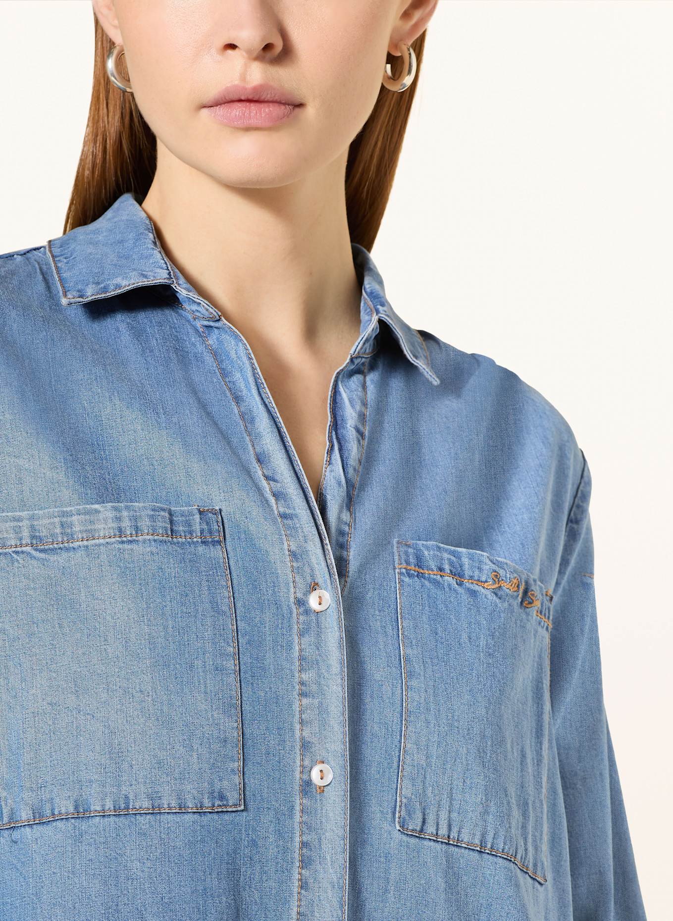 Smith & Soul Hemdblusenkleid in Jeansoptik, Farbe: BLAU (Bild 4)