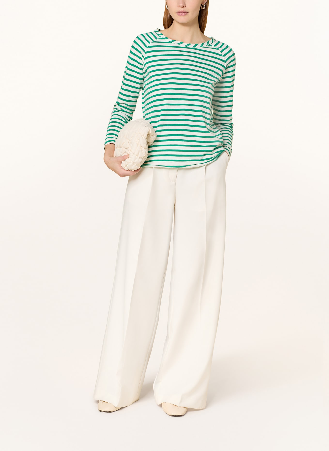 Smith & Soul Longsleeve: GRÜN / CREME