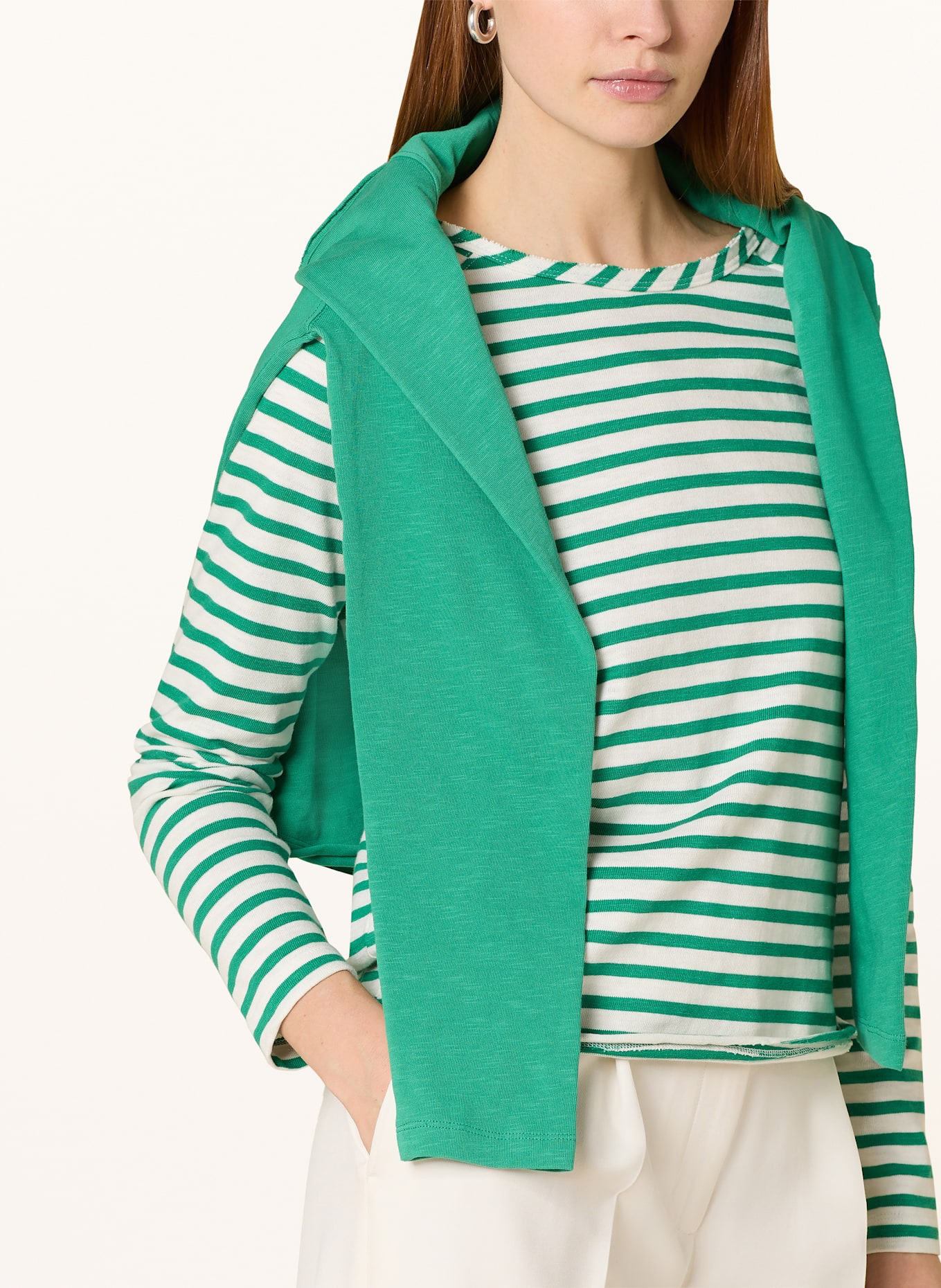 Smith & Soul Longsleeve: GRÜN / CREME