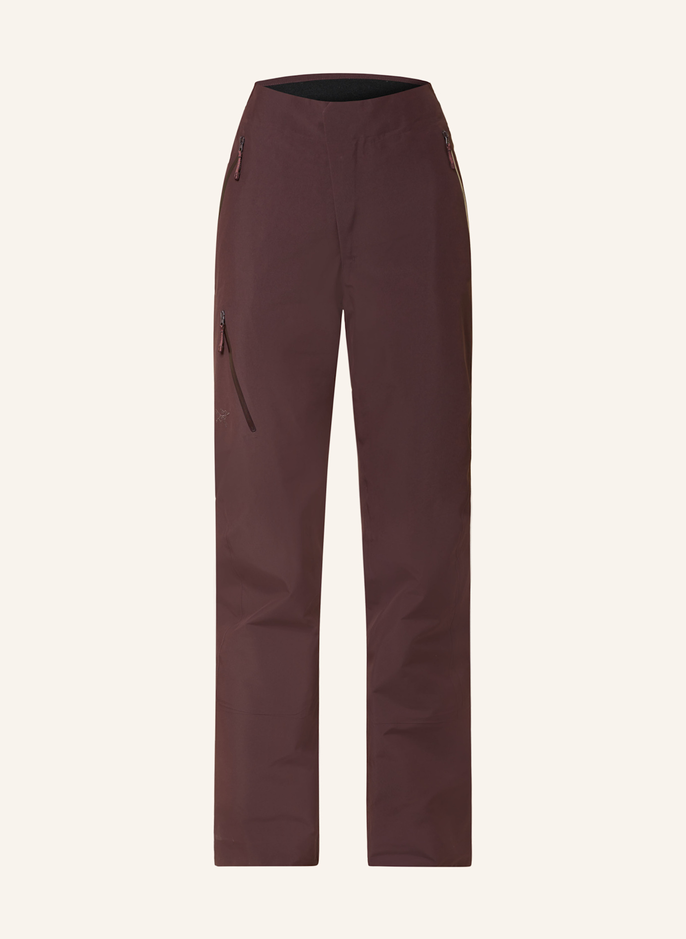 ARC'TERYX Hardshell-Skihose NITA: DUNKELROT