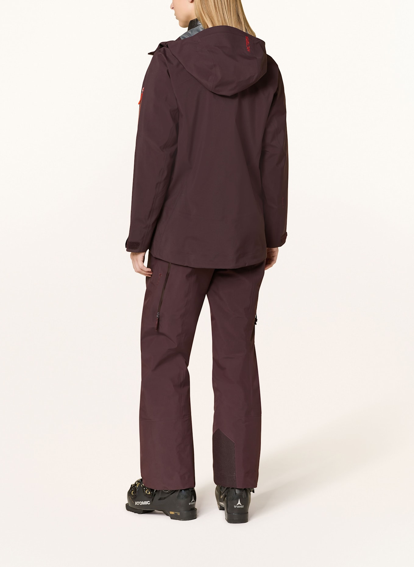 ARC'TERYX Hardshell-Skihose NITA: DUNKELROT