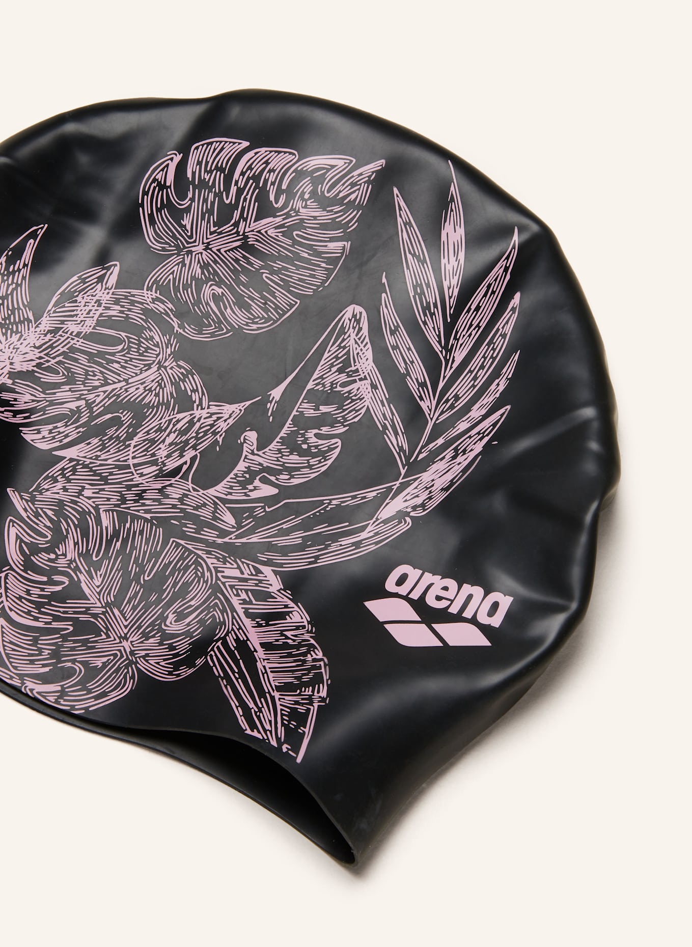 arena Badekappe SIRENE: SCHWARZ / ROSA