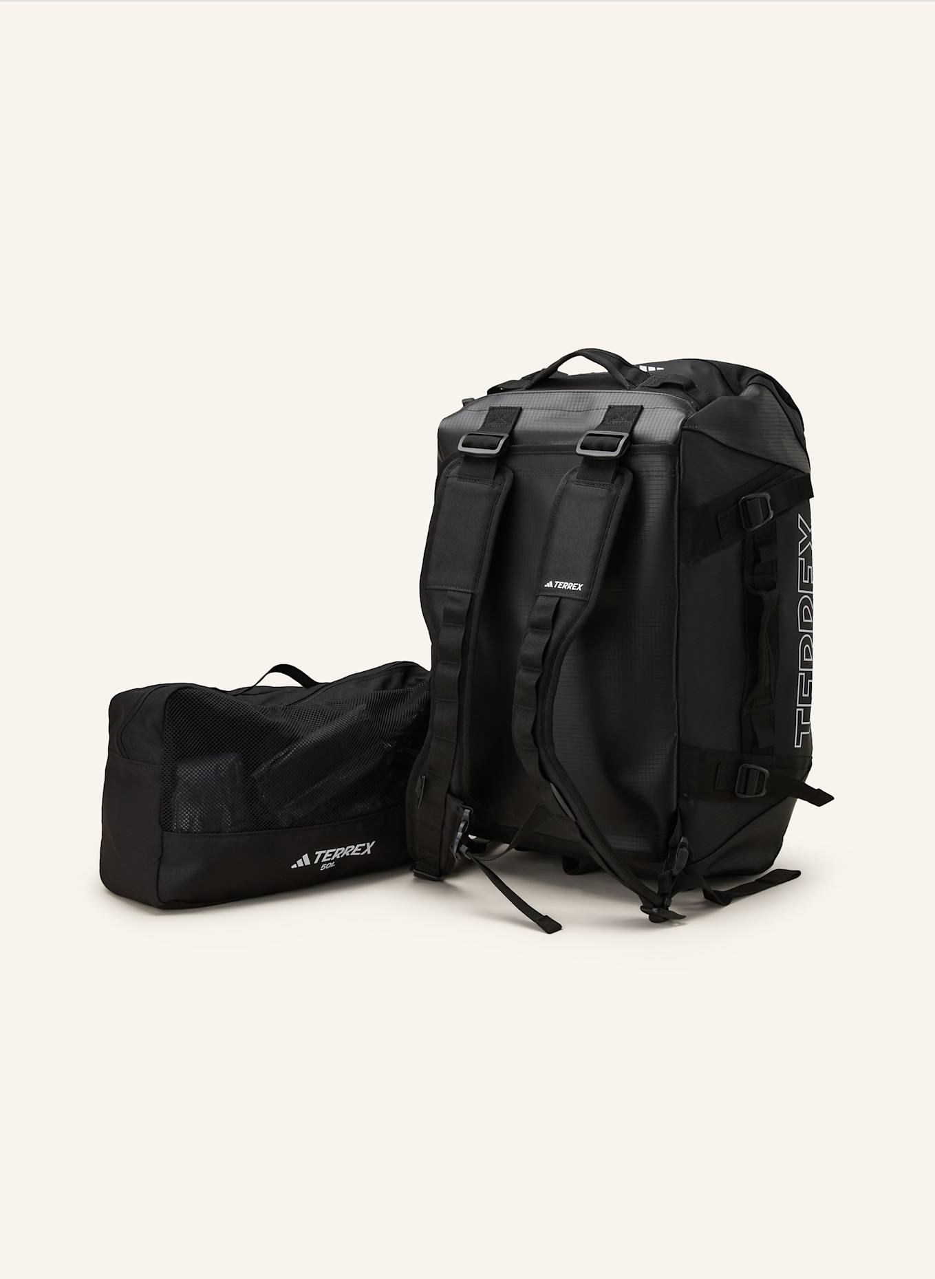 adidas TERREX Sporttasche TERREX RAIN.RDY EXPEDITION DUFFLE BAG S - 50 L: SCHWARZ / WEISS