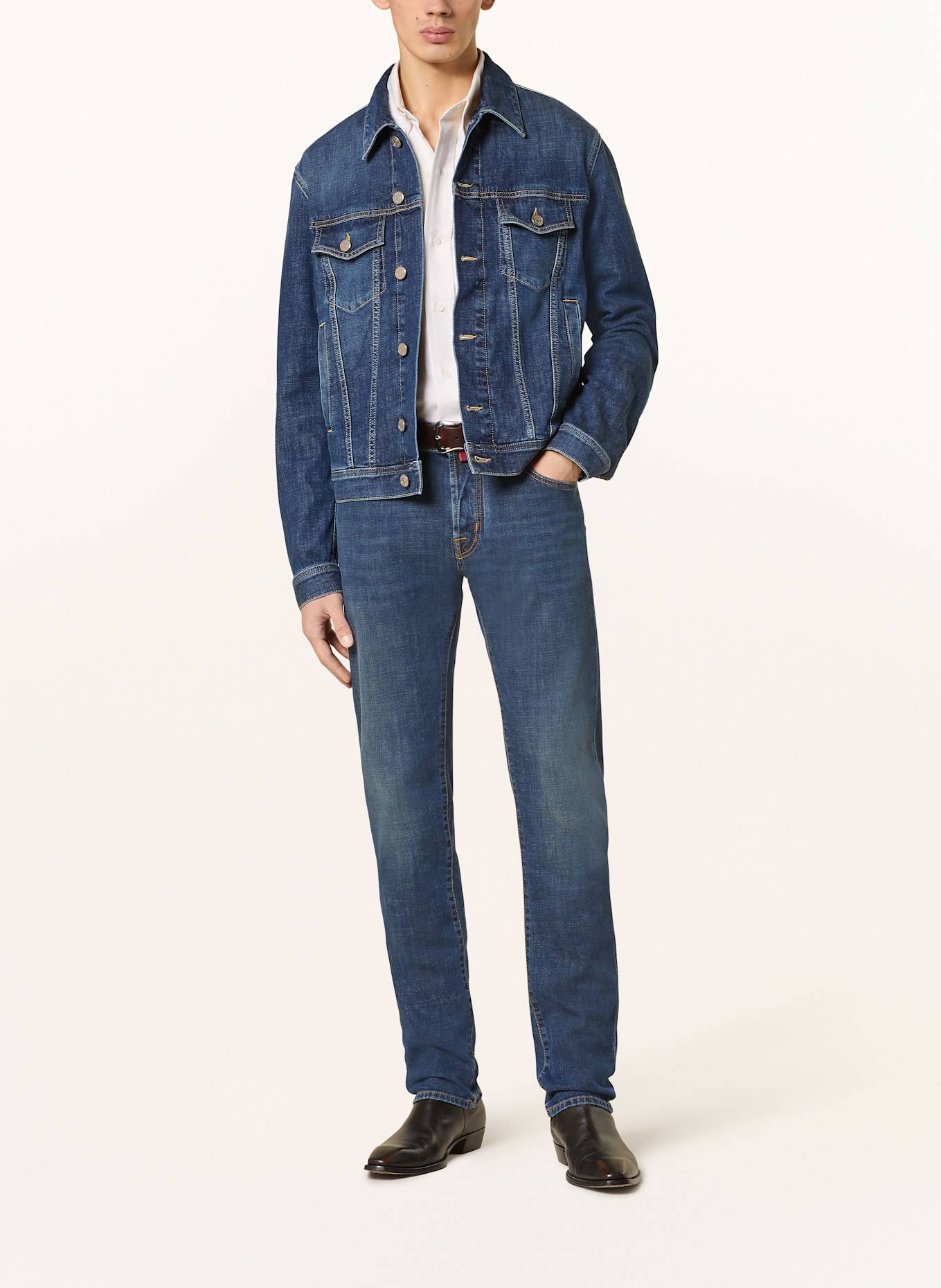 JACOB COHEN Džíny Extra Slim Fit: 100D DARK BLUE