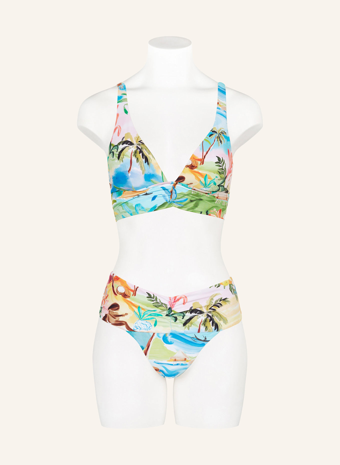 SEAFOLLY Basic bikini bottoms JAPANESE FLORAL, Color: LIGHT BLUE/ YELLOW/ LIGHT PINK (Image 2)