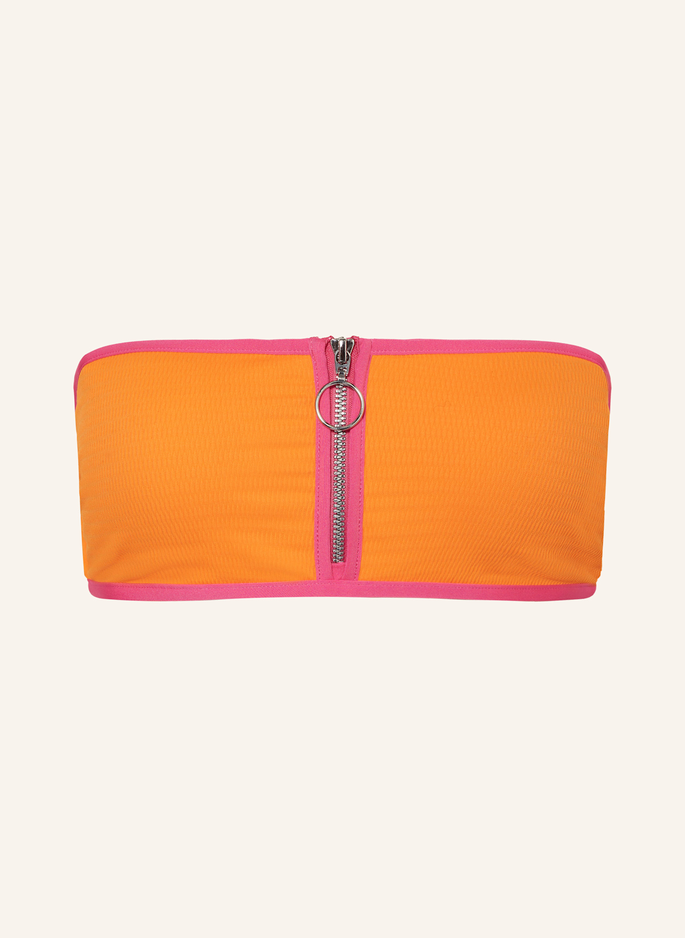 SEAFOLLY Bandeau-Bikini-Top BEACH BOUND: ORANGE/ PINK