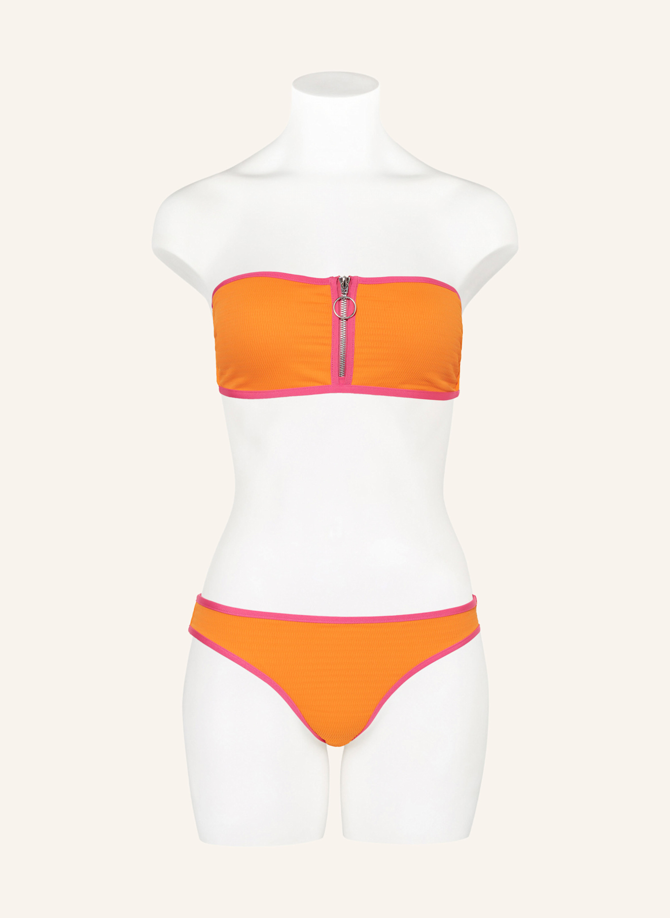 SEAFOLLY Bandeau-Bikini-Top BEACH BOUND: ORANGE/ PINK