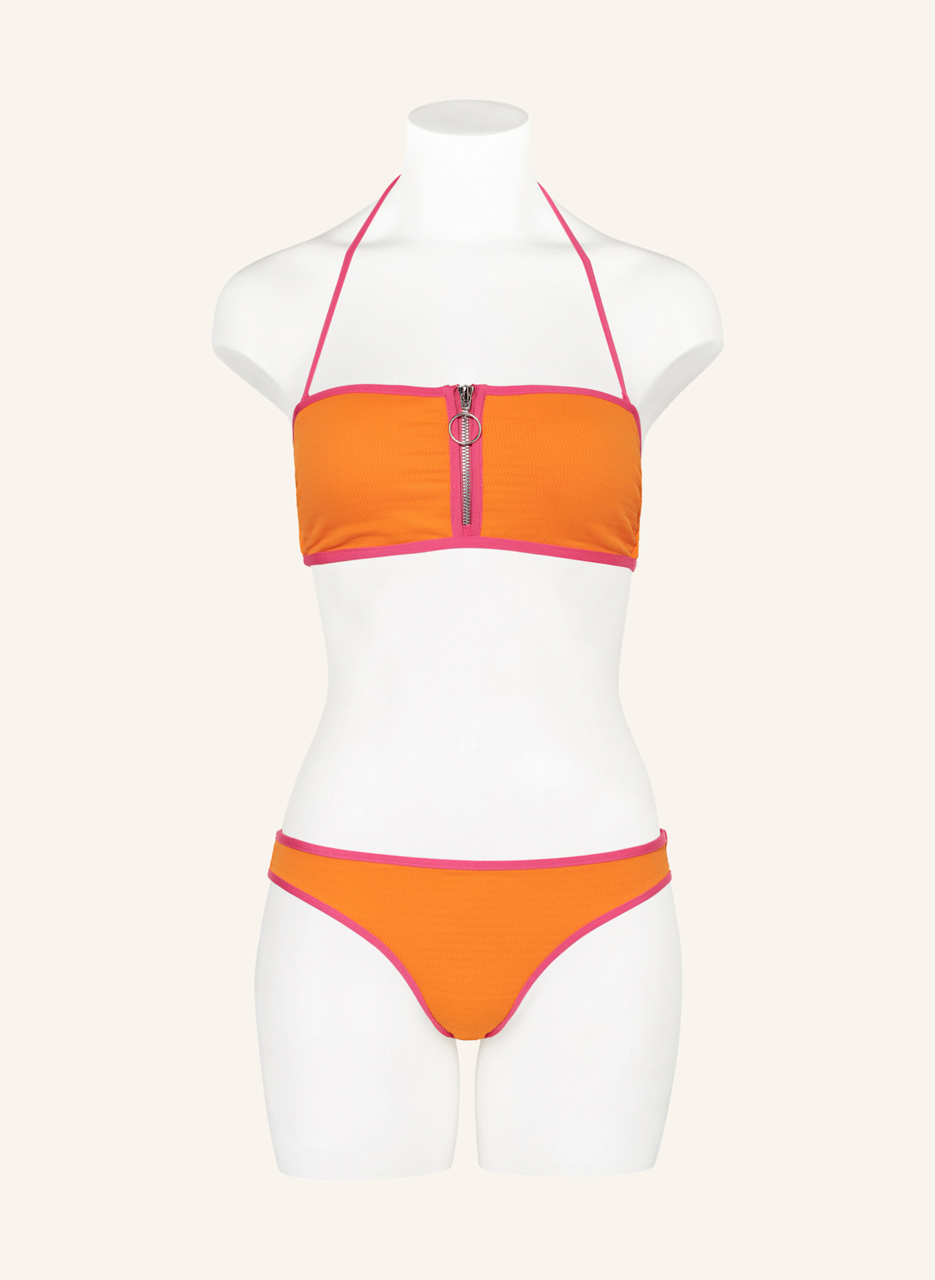 SEAFOLLY Bandeau-Bikini-Top BEACH BOUND: ORANGE/ PINK