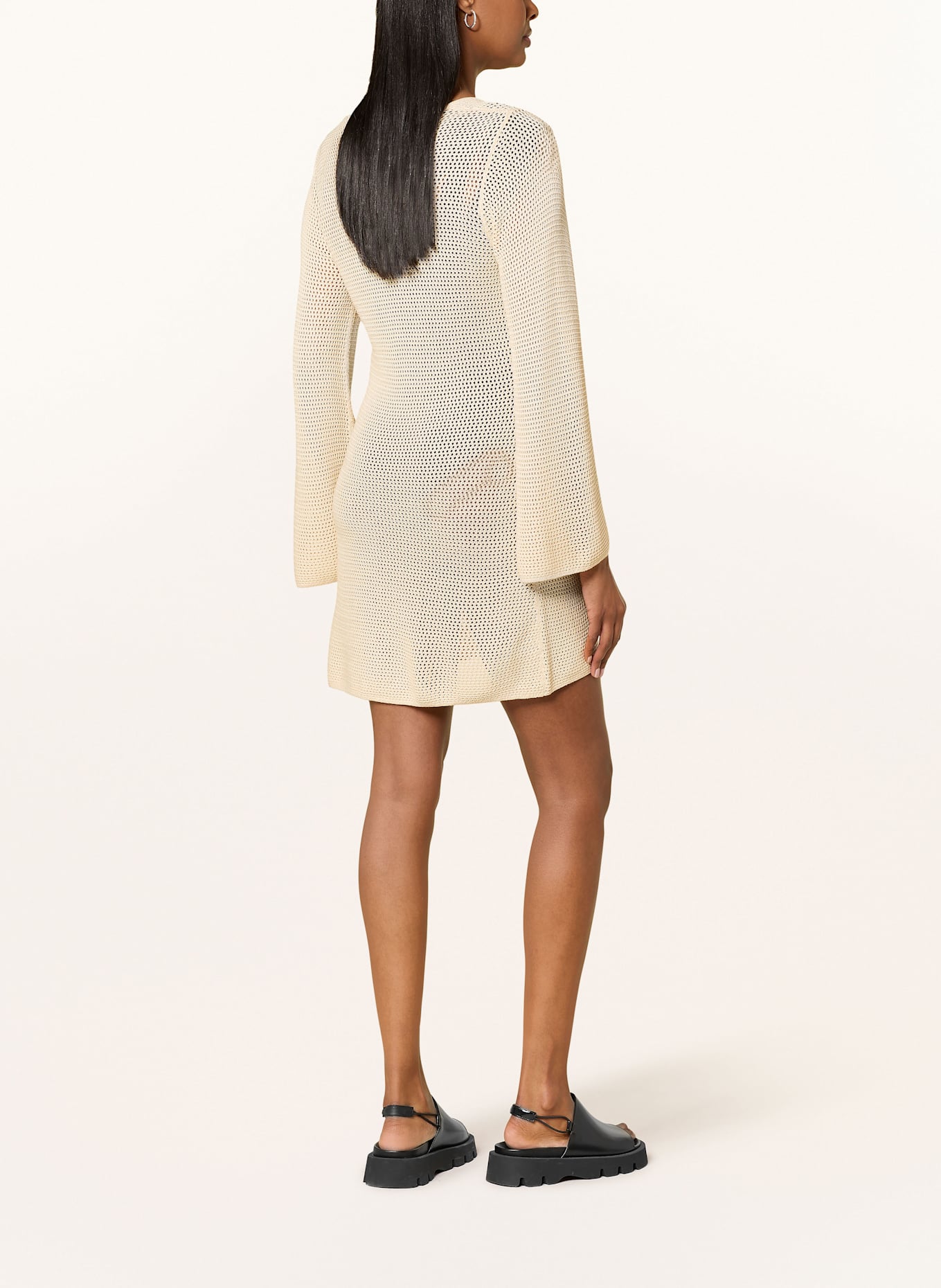 SEAFOLLY ISLA PALM beach dress: ECRU