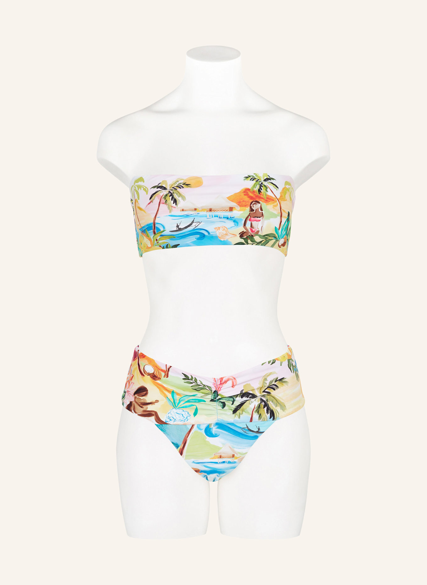SEAFOLLY Bandeau-Bikini-Top SOUTH PACIFIC: HELLROSA/ HELLBLAU/ HELLORANGE