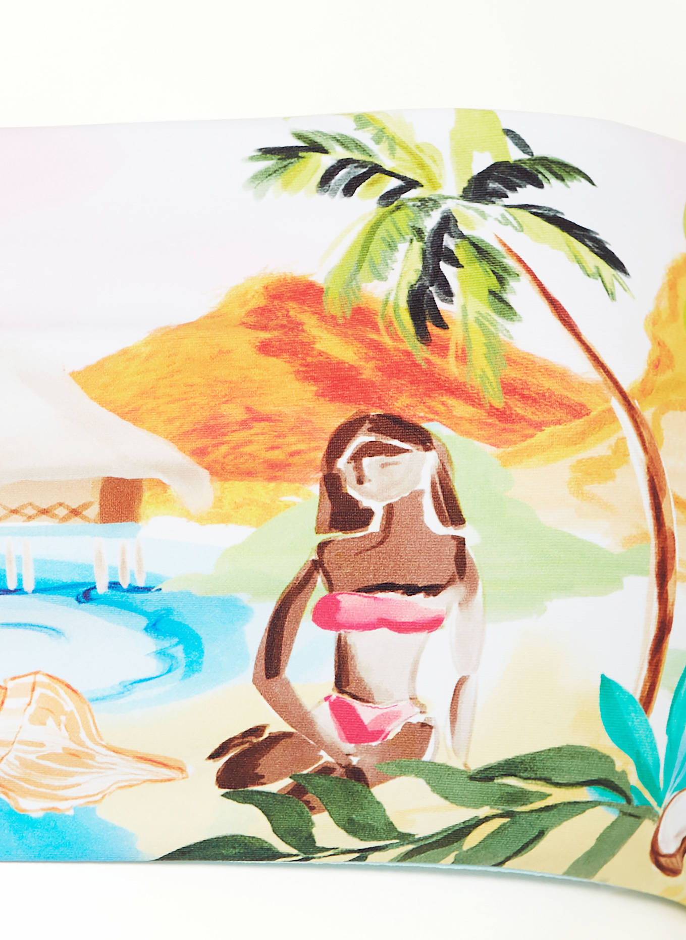 SEAFOLLY Bandeau-Bikini-Top SOUTH PACIFIC: HELLROSA/ HELLBLAU/ HELLORANGE