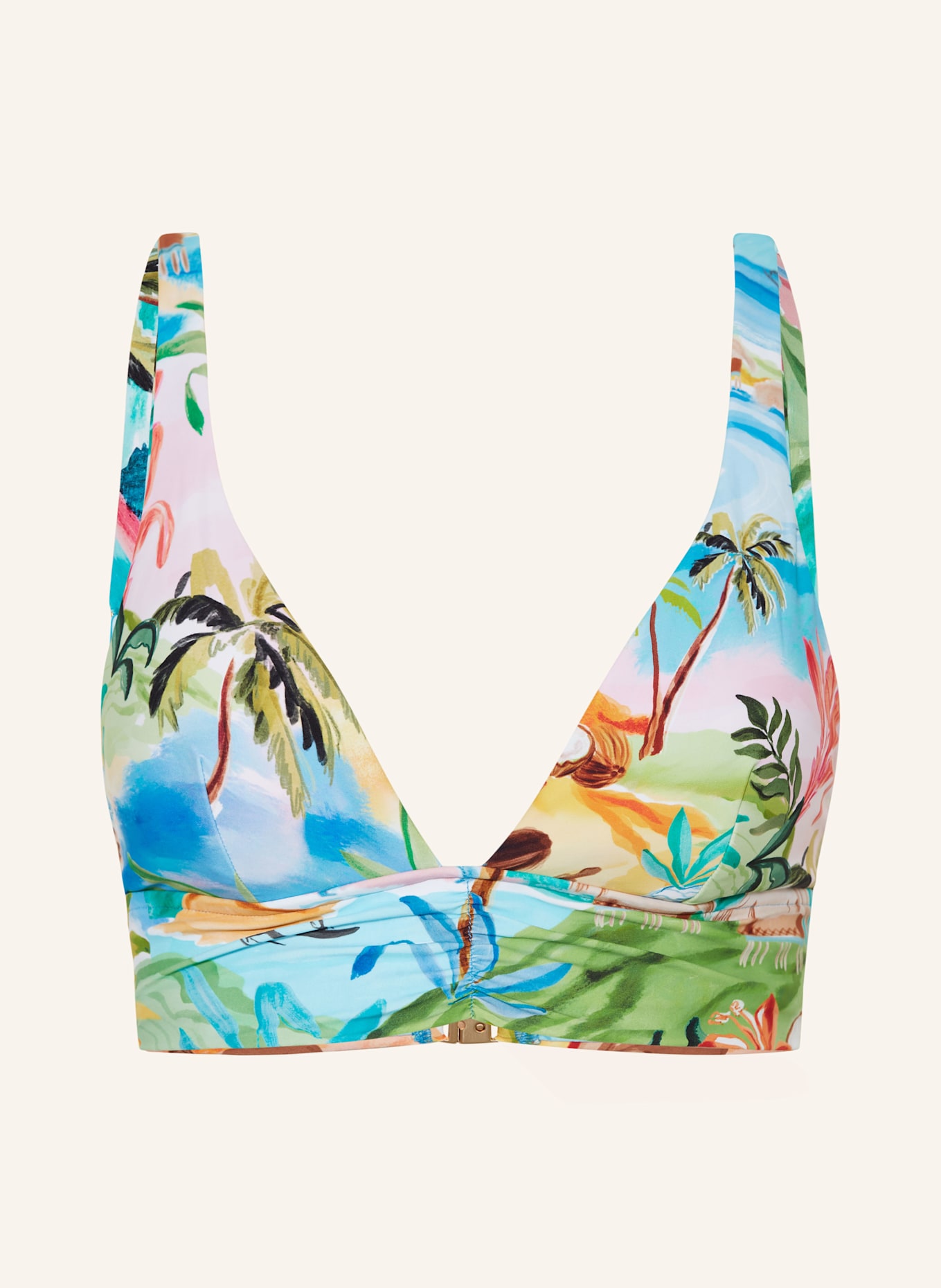 SEAFOLLY Bralette-Bikini-Top SOUTH PACIFIC: HELLBLAU / ROSA / HELLGRÜN