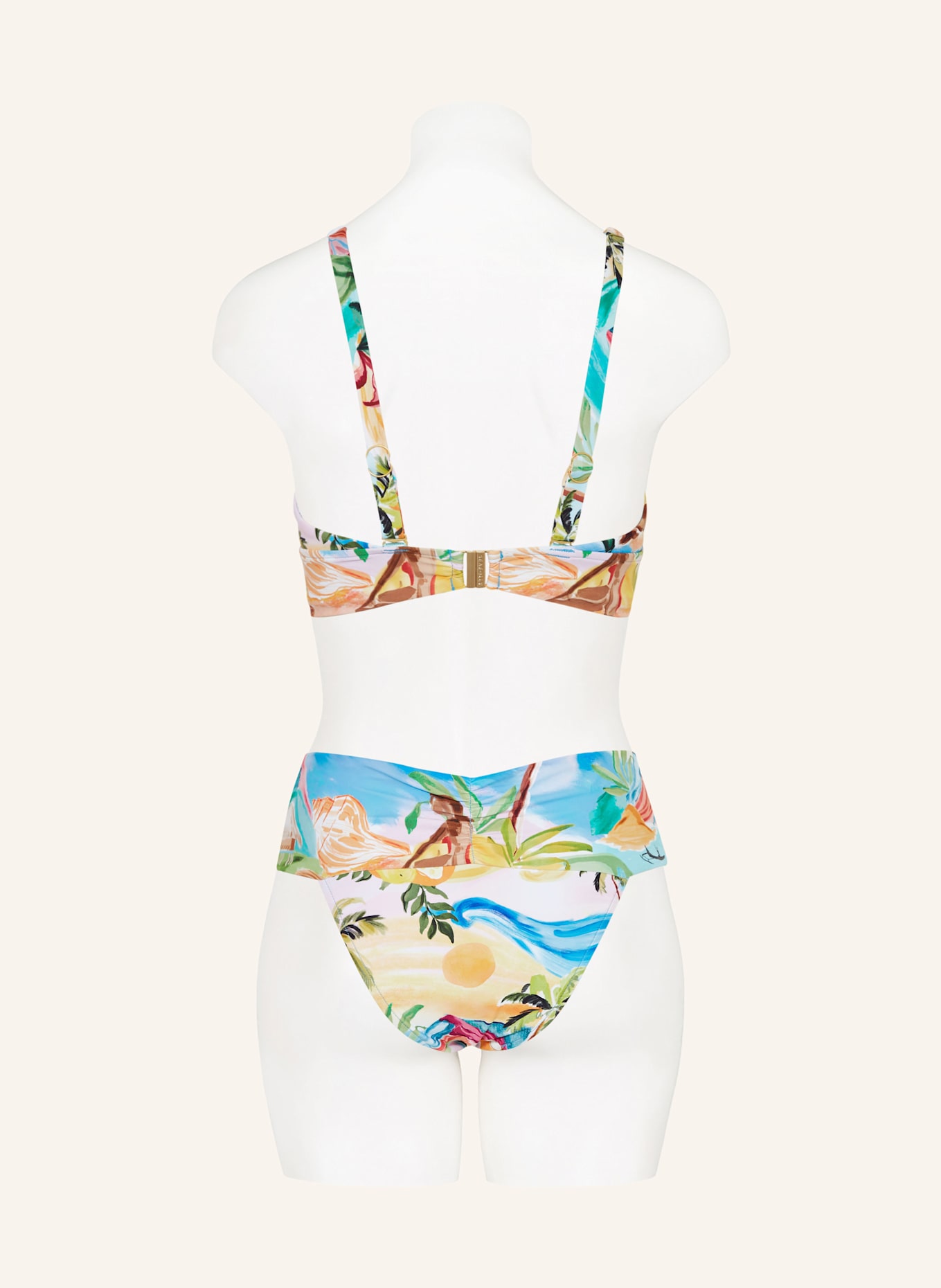 SEAFOLLY Bralette-Bikini-Top SOUTH PACIFIC: HELLBLAU / ROSA / HELLGRÜN