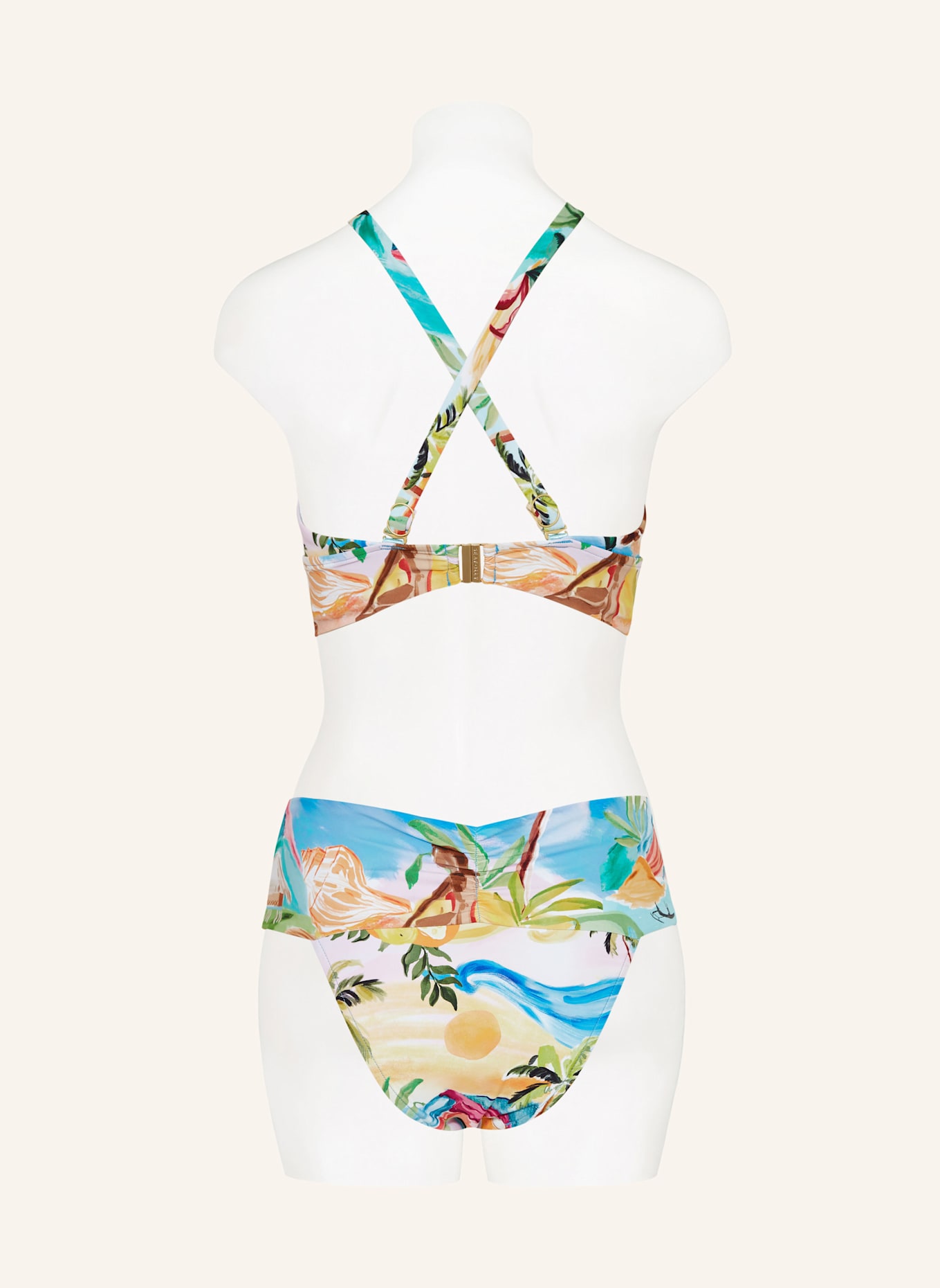 SEAFOLLY Bralette-Bikini-Top SOUTH PACIFIC: HELLBLAU / ROSA / HELLGRÜN