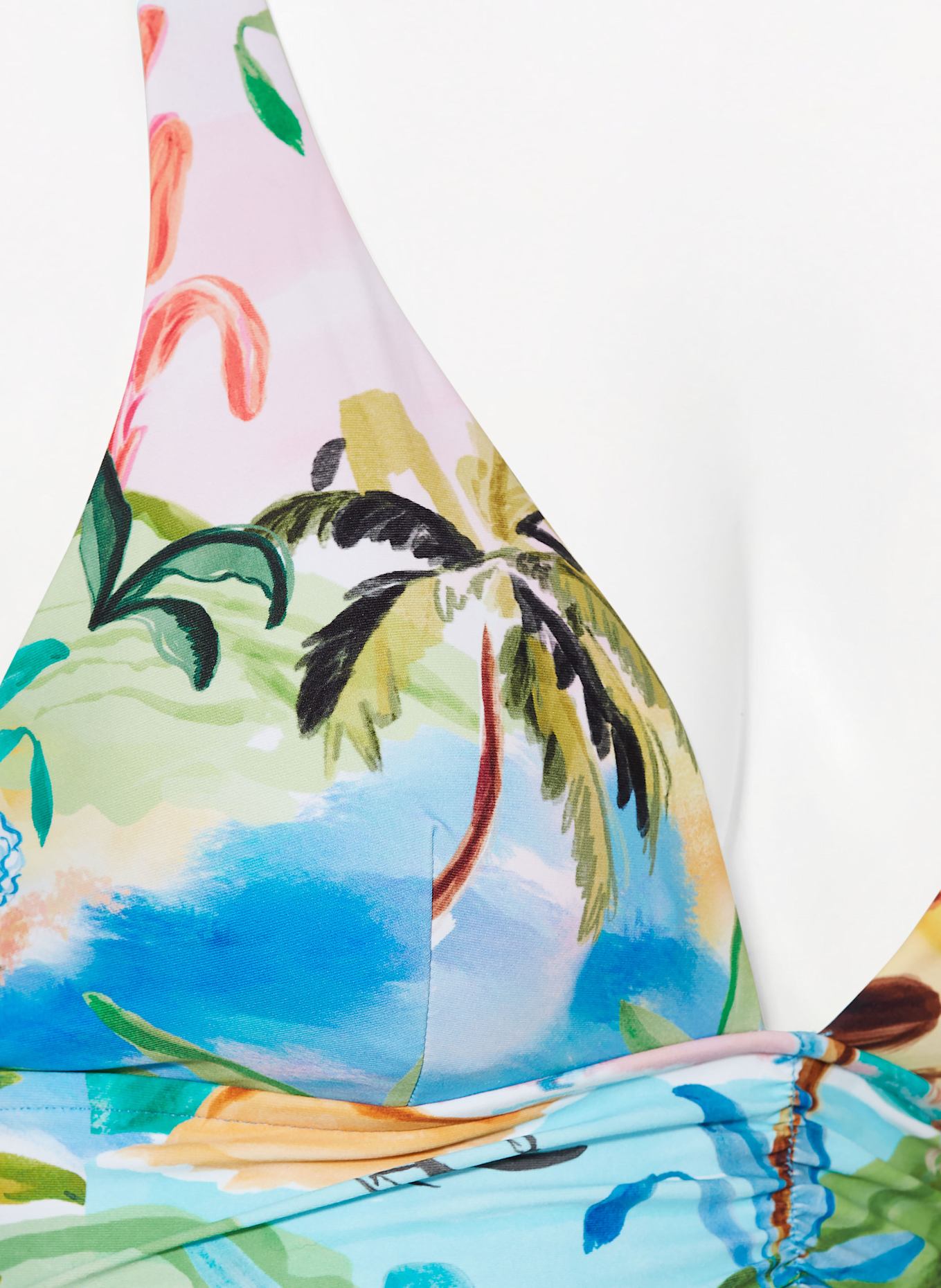 SEAFOLLY Bralette-Bikini-Top SOUTH PACIFIC: HELLBLAU / ROSA / HELLGRÜN