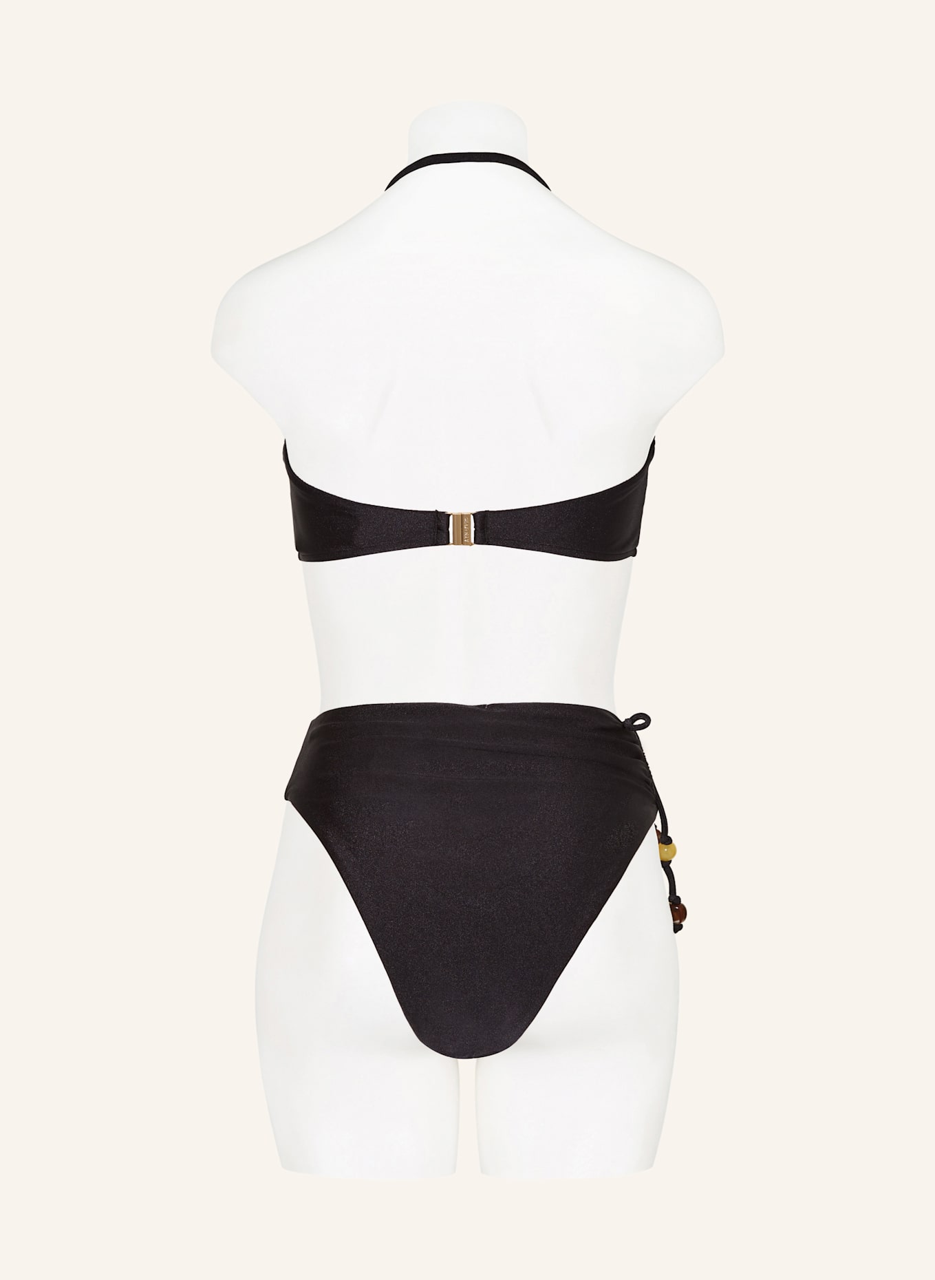 SEAFOLLY PALERMO bandeau bikini top: BLACK