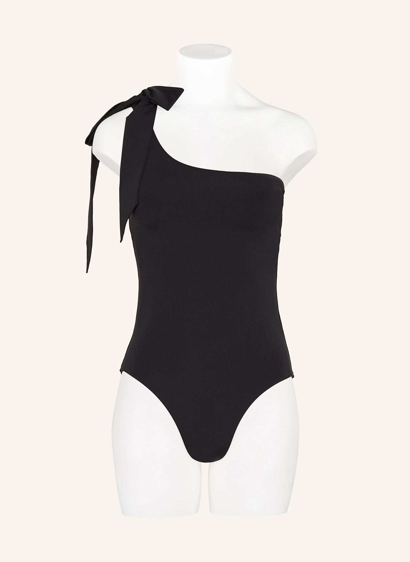 SEAFOLLY One-Shoulder-Badeanzug BEAU BOW: SCHWARZ