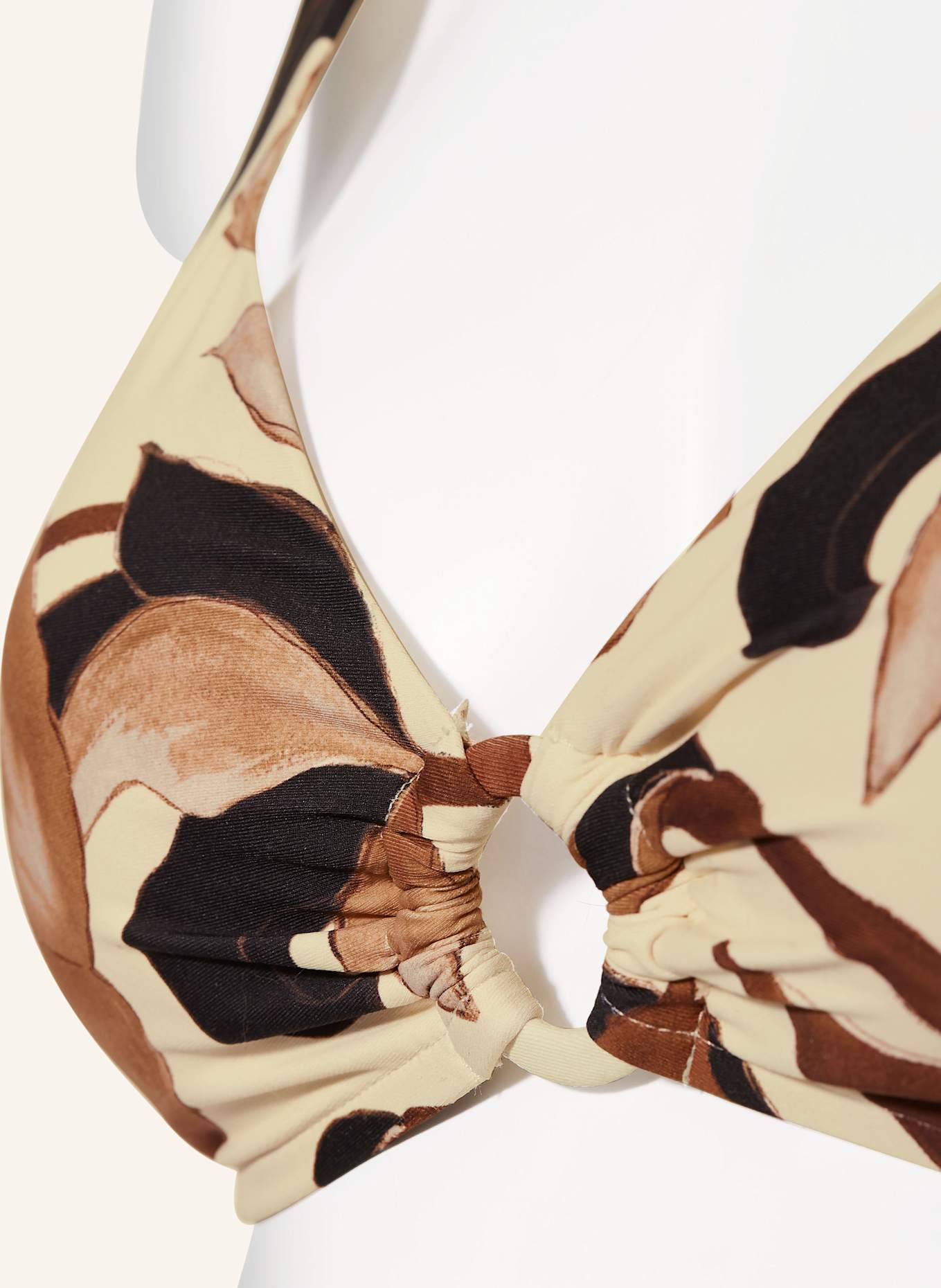 SEAFOLLY Bralette-Bikini-Top SECRET GARDEN: SCHWARZ / CREME / BRAUN