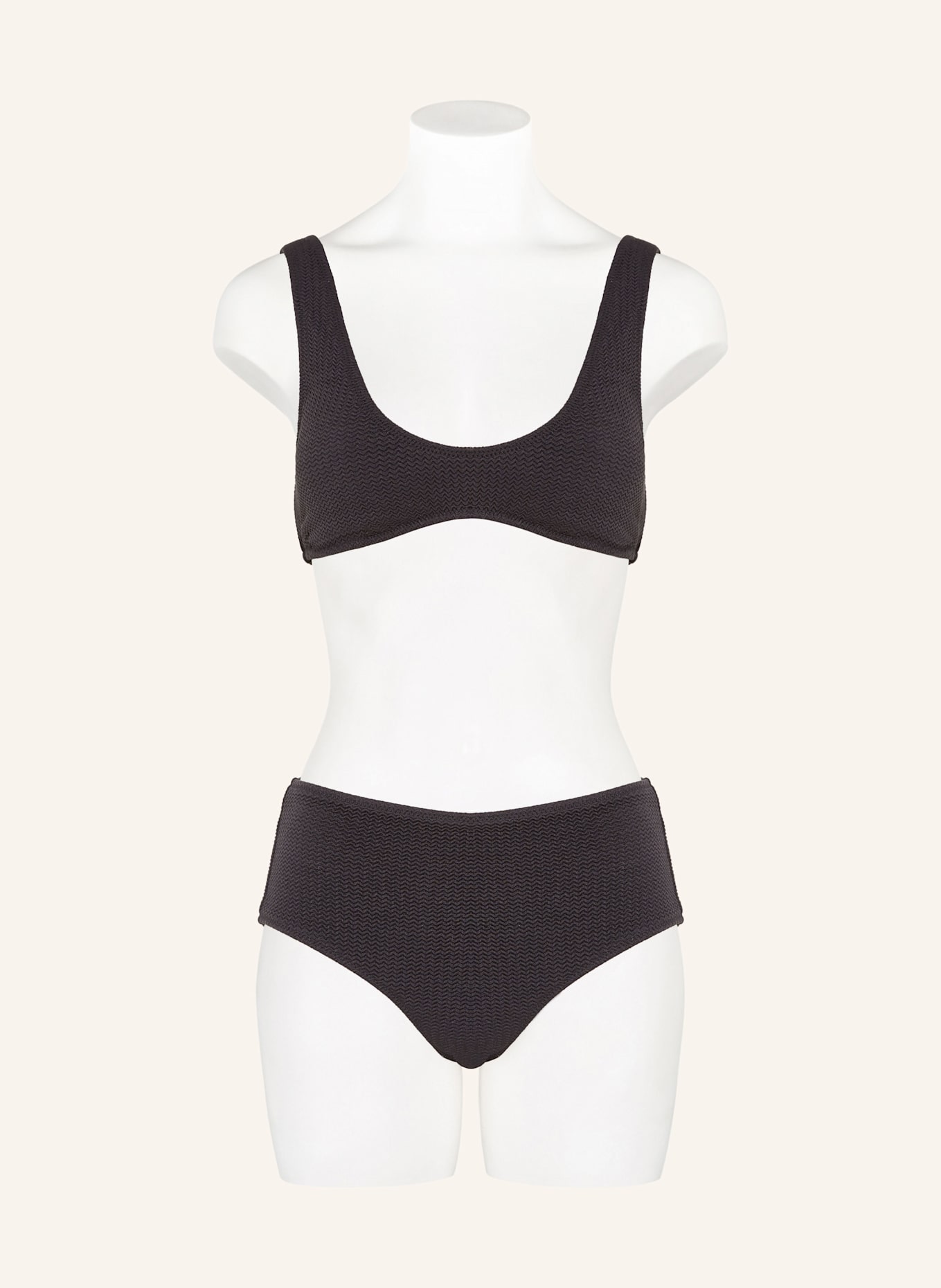 SEAFOLLY Góra od bikini bustier SEA DIVE: CZARNY