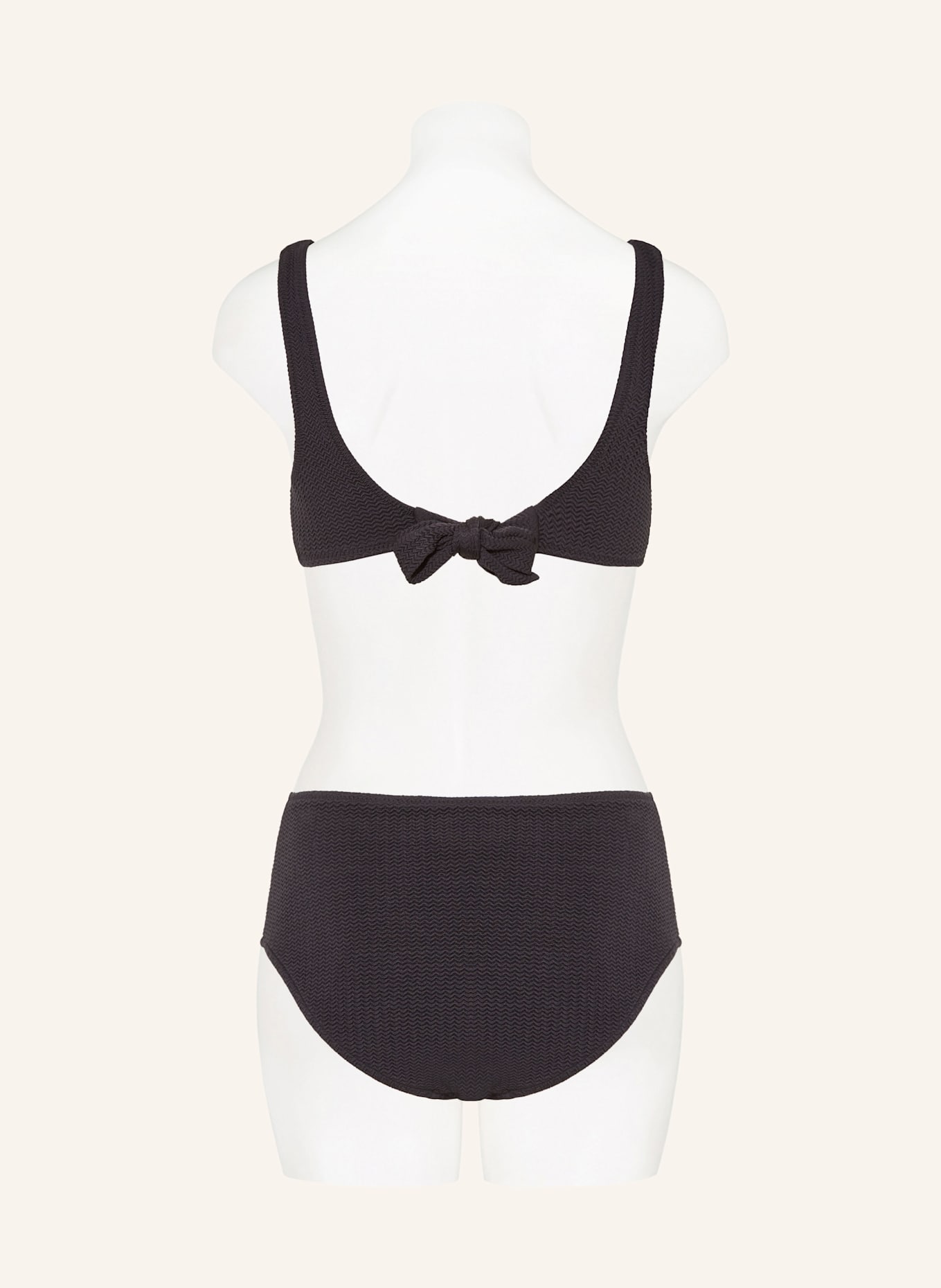 SEAFOLLY Góra od bikini bustier SEA DIVE: CZARNY