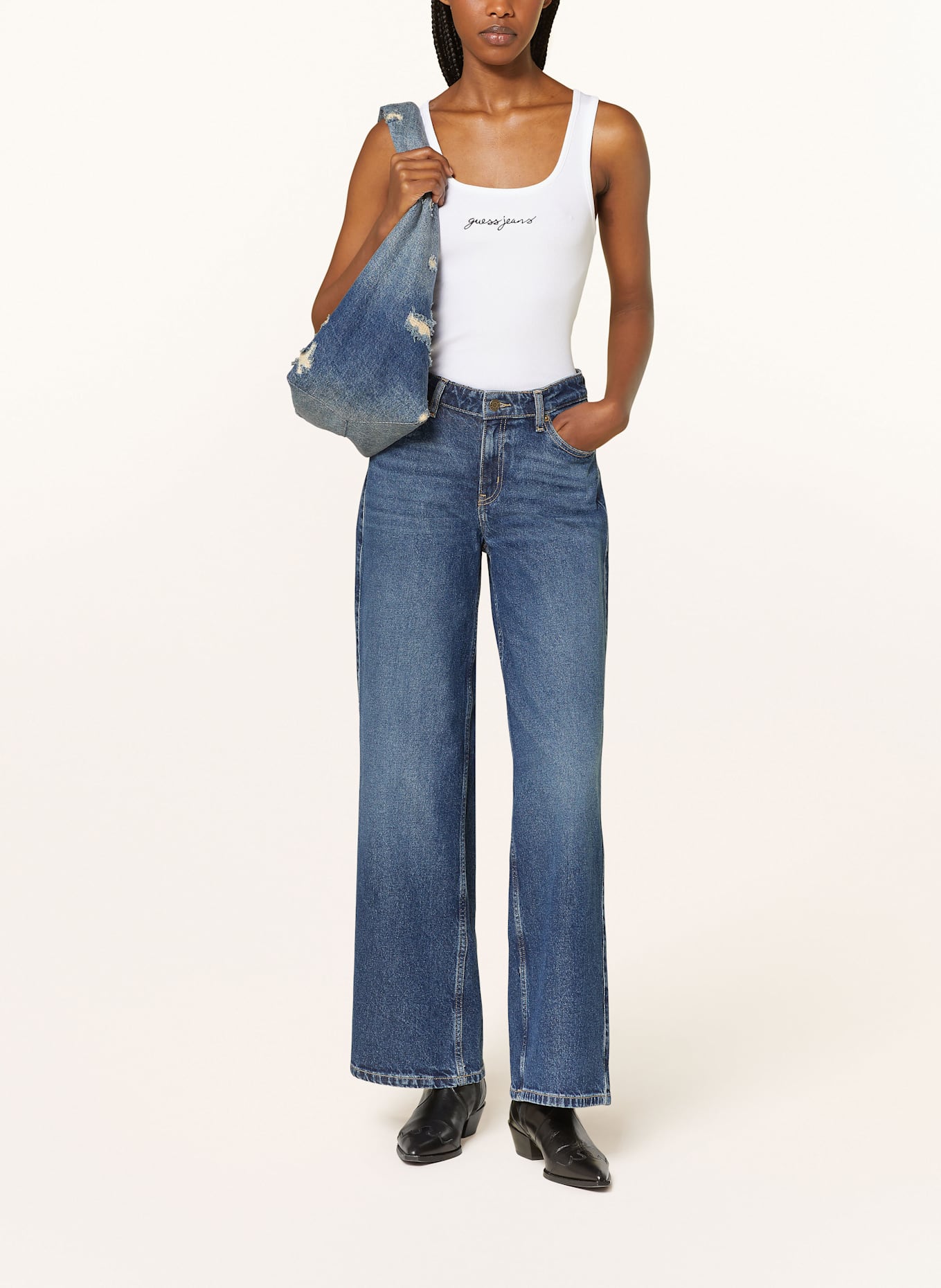 guess Sandale JEANS Straight Jeans: GJHR GJ HERITAGE DARK