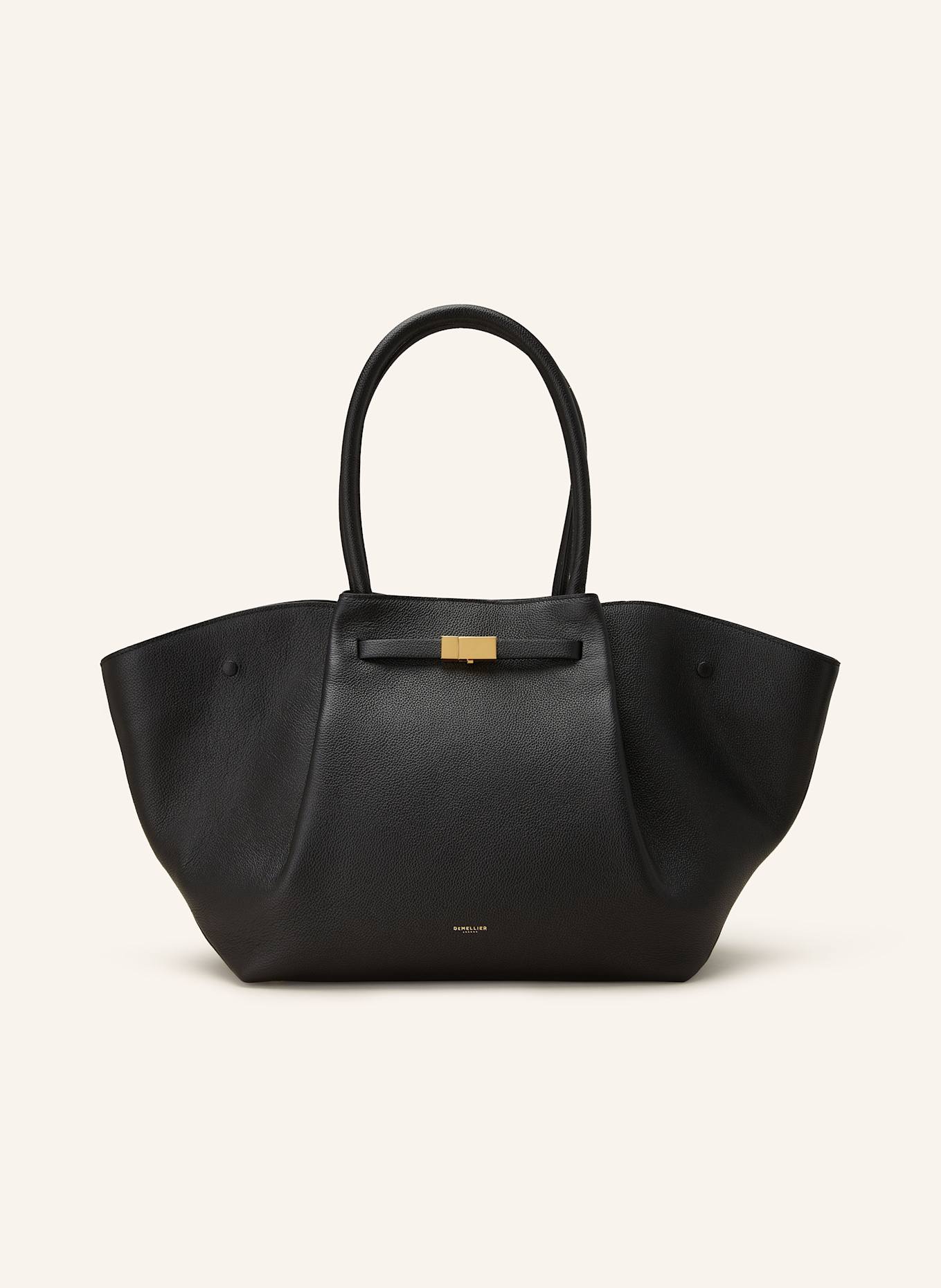 DEMELLIER Nákupní taška NEW YORK LARGE: ČERNÁ