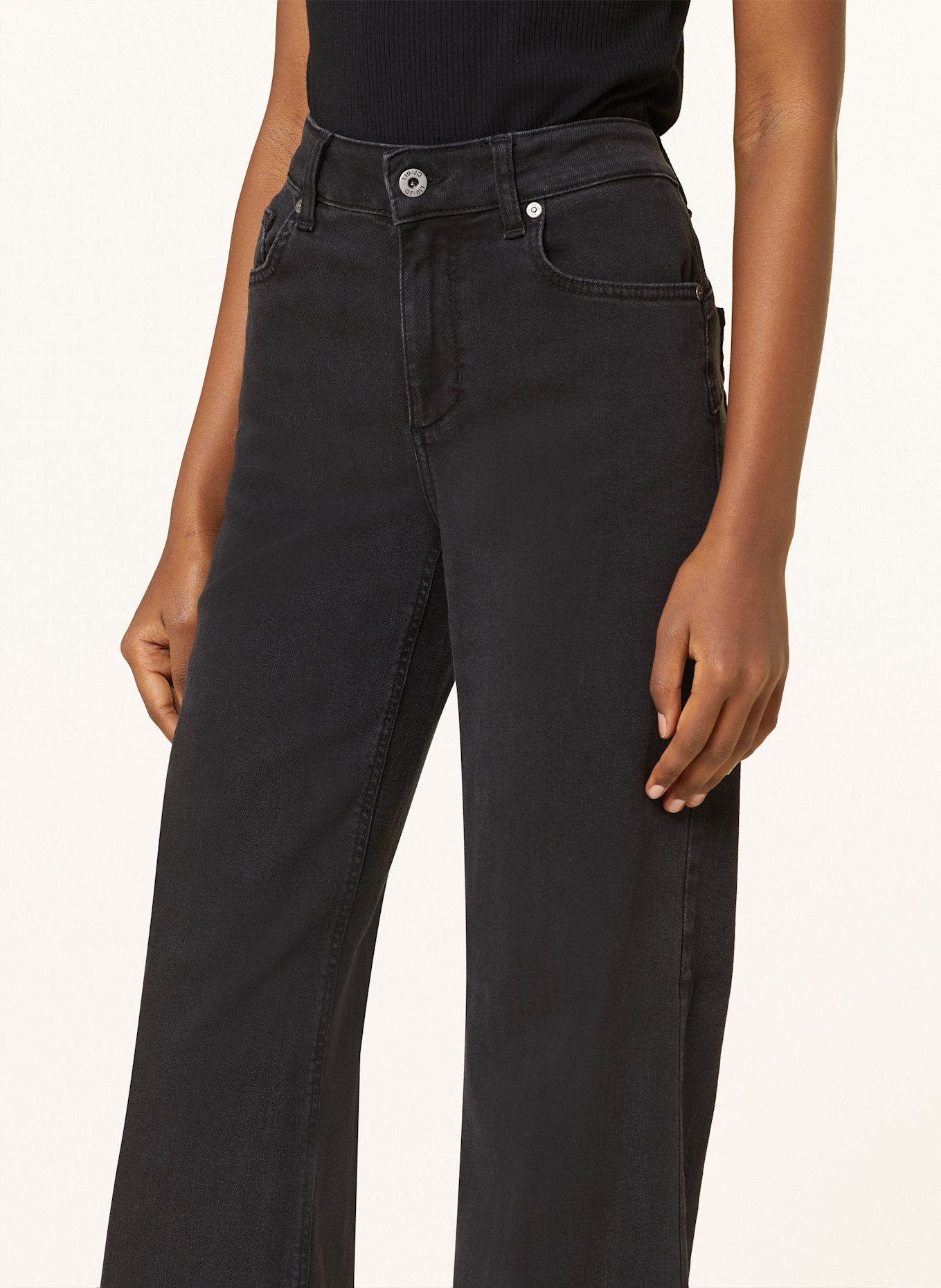LIU JO Straight Jeans: 87400 Den.Black wonder was