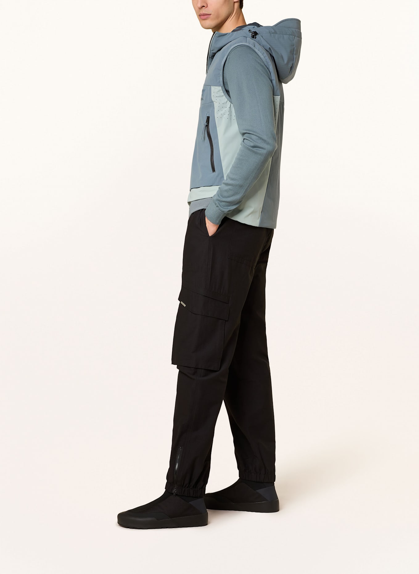 NAPAPIJRI CLAY functional vest: BLUE GRAY/ MINT