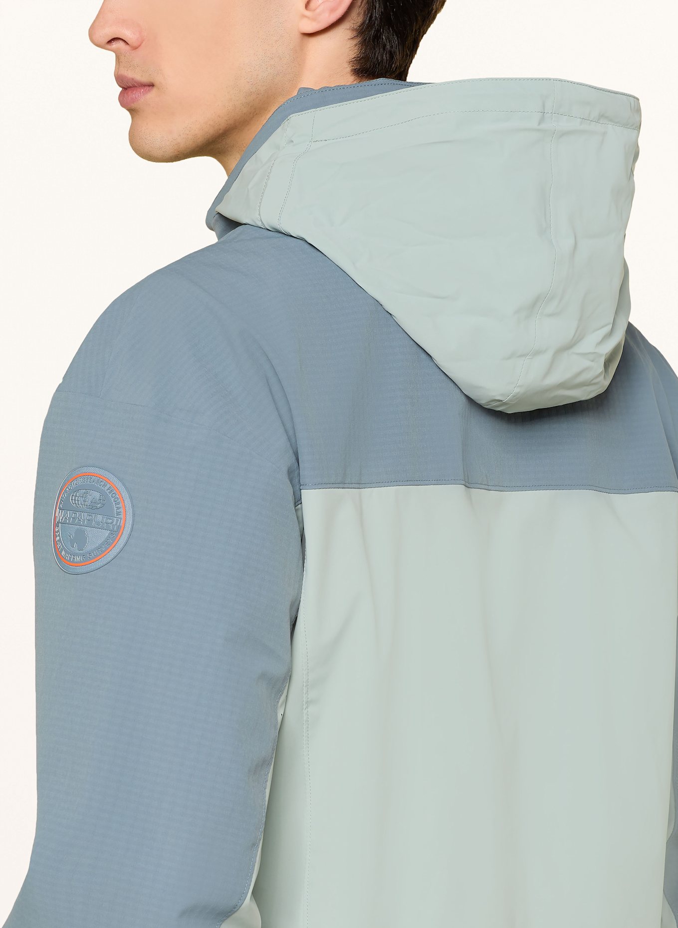NAPAPIJRI Outdoor jacket CLAY: BLUE GRAY/ MINT