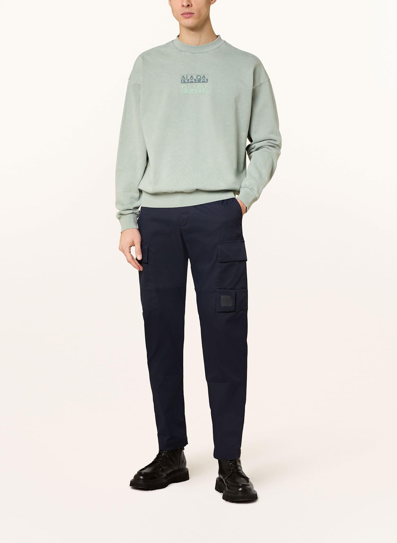 NAPAPIJRI Sweatshirt CORTONA: LIGHT GREEN