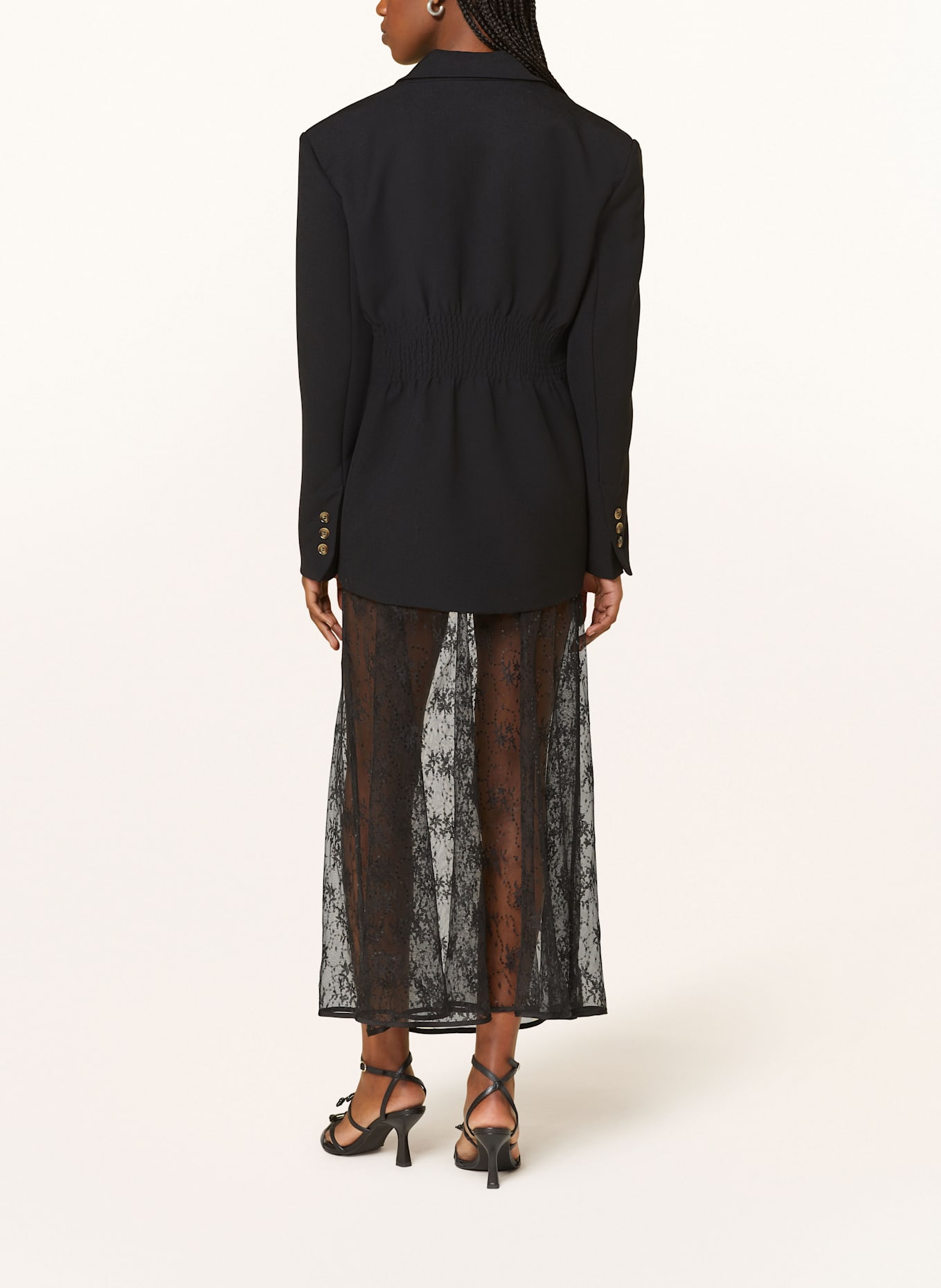 NEO NOIR Tüllrock LORETA mit Spitze und Pailletten: SCHWARZ