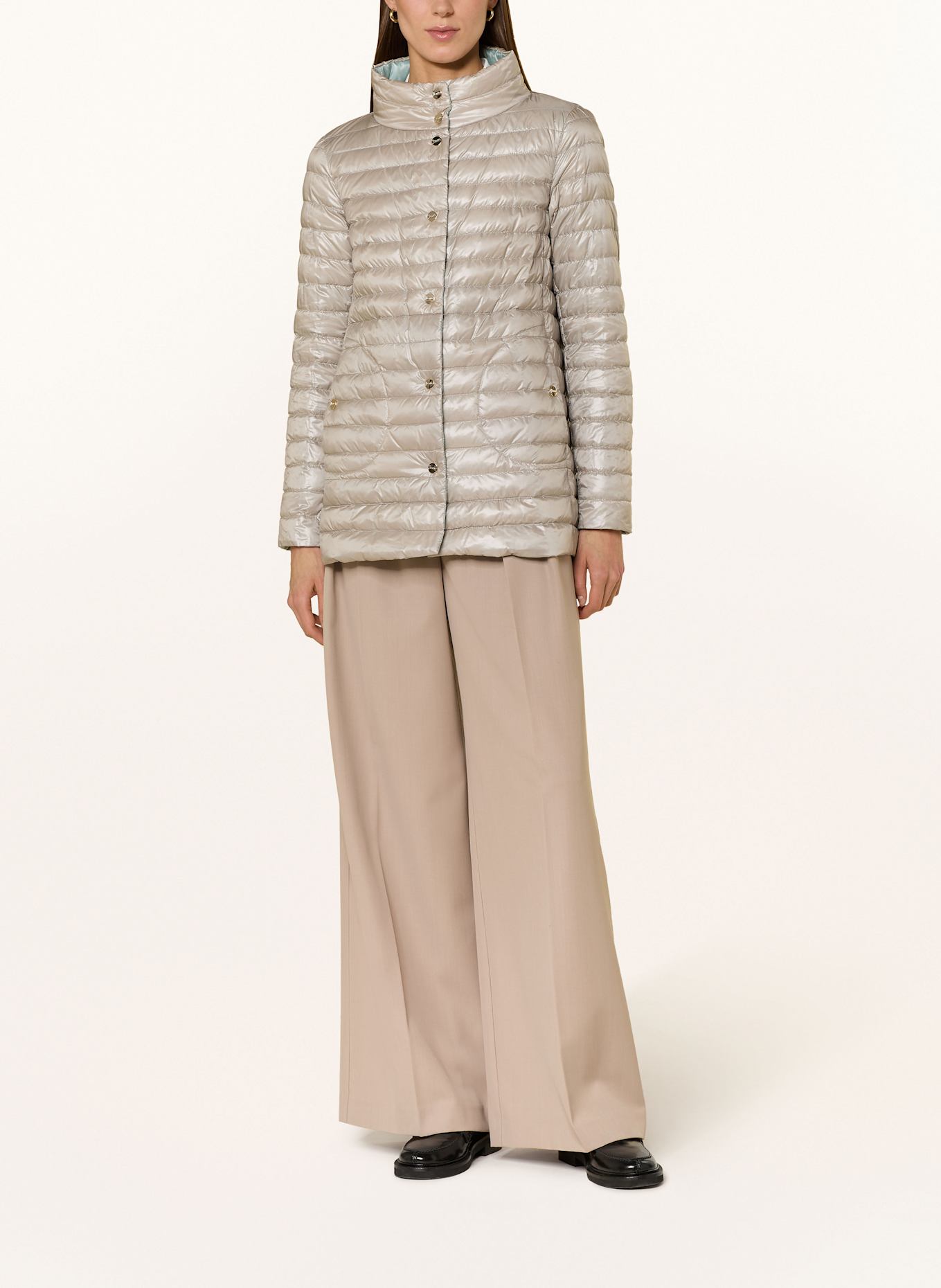 HERNO Reversible down jacket: LIGHT GREEN