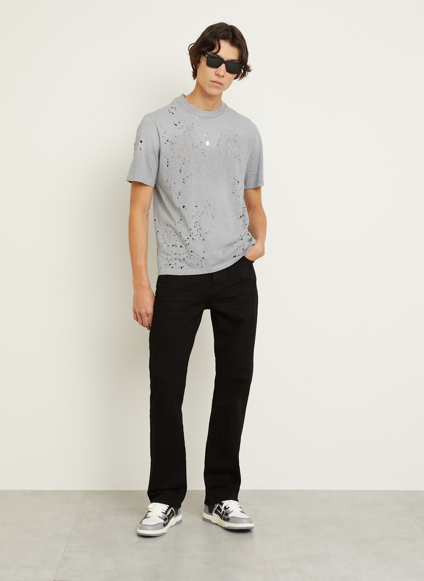 AMIRI T-shirt: LIGHT GRAY